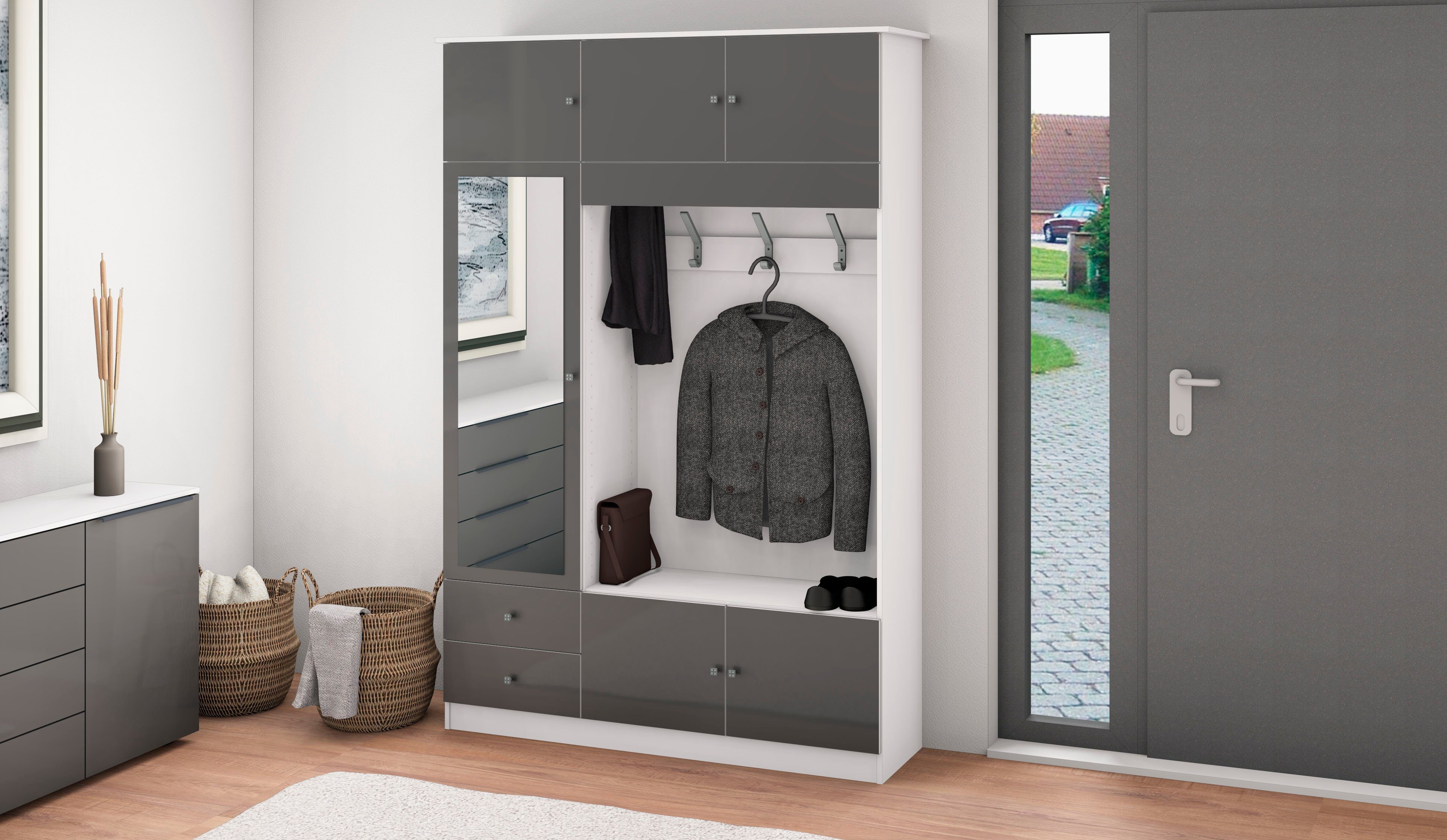 borchardt Möbel Garderobenschrank Kompakta Höhe 202 cm