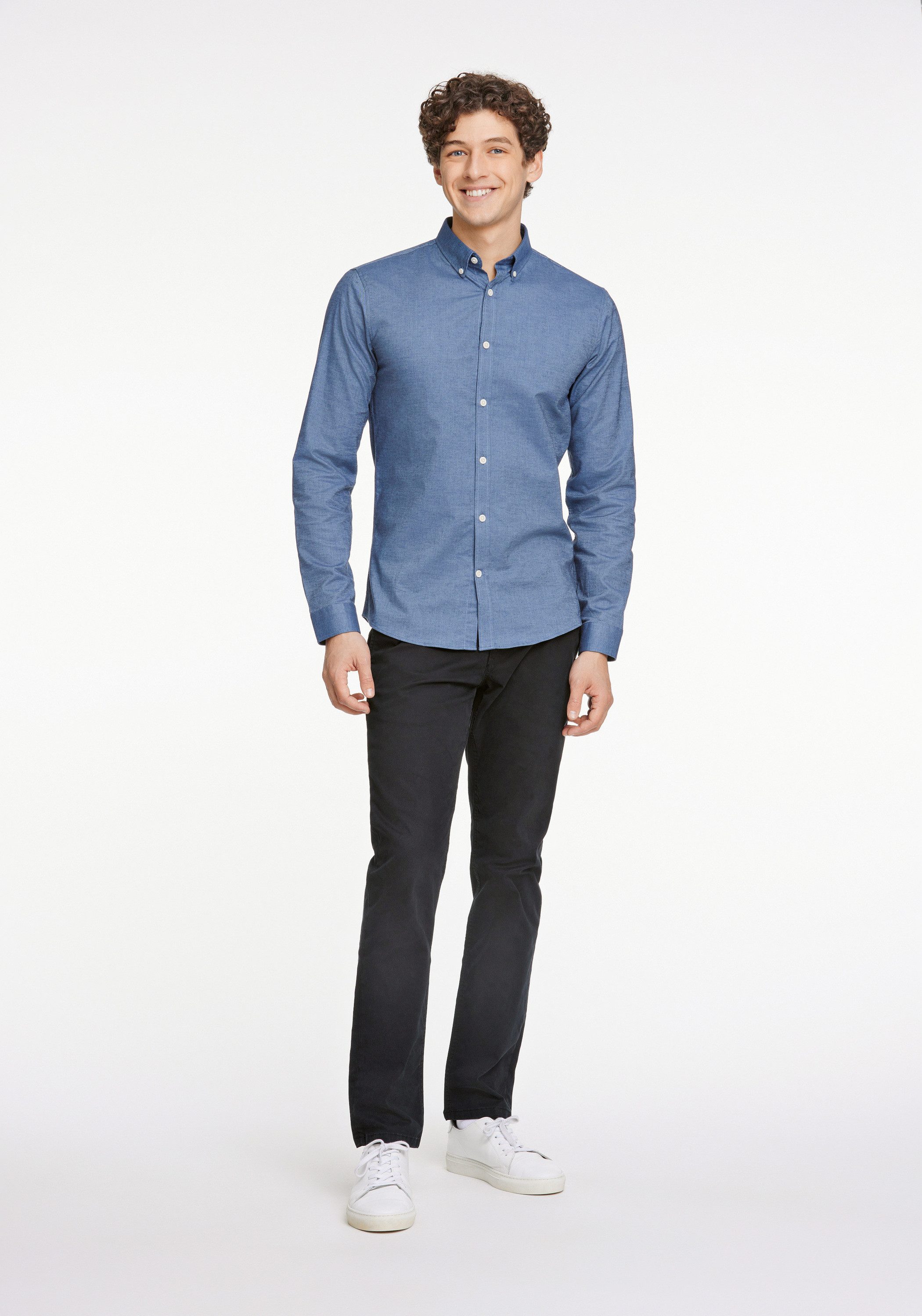LINDBERGH Businesshemd Oxford-Hemd Relaxed Fit