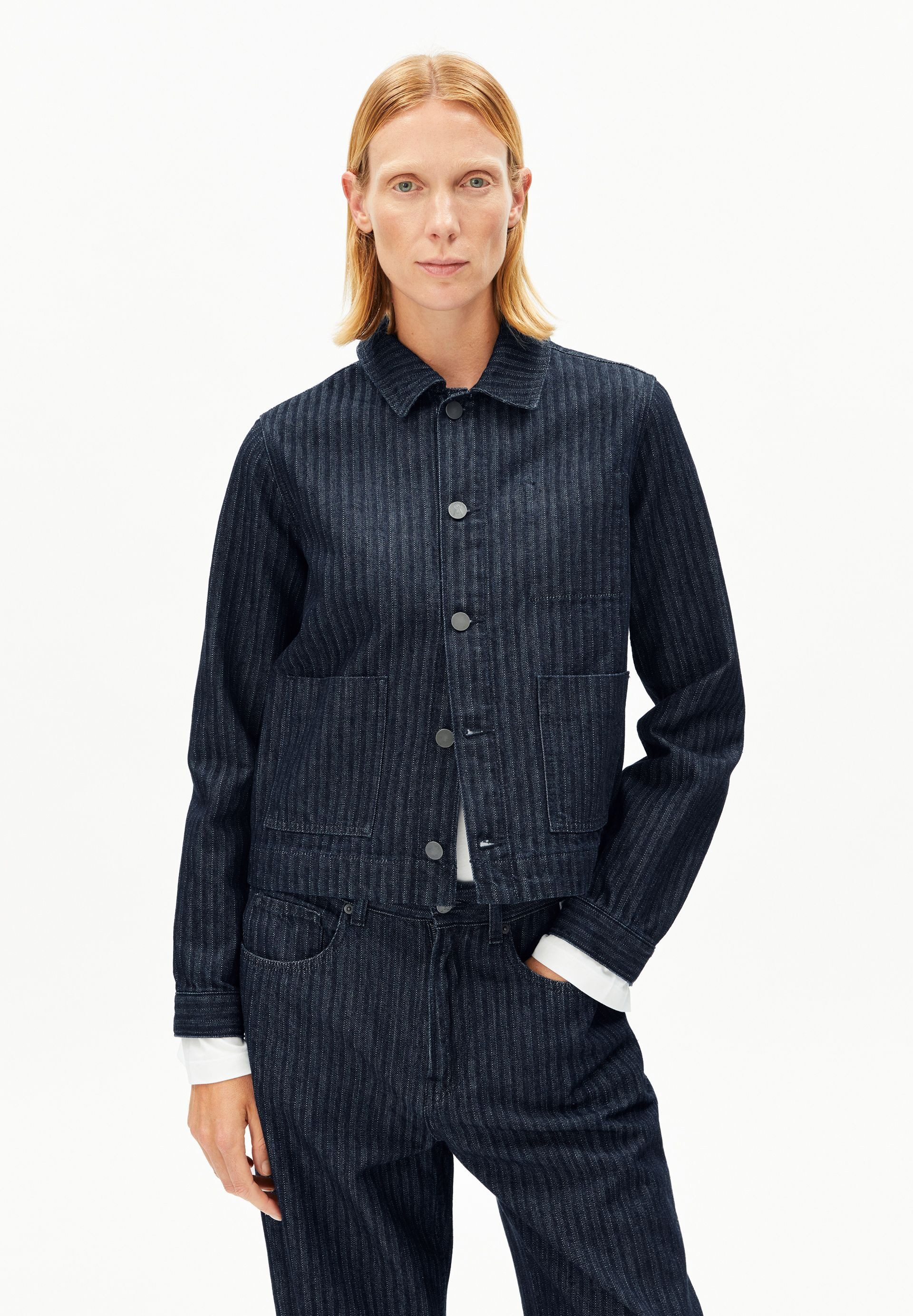Armedangels Jeansjacke HERRINGBONE DENIM Jeansjacke aus Bio-Baumwolle Regular Fit