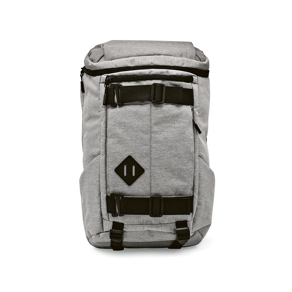CABBEL Rucksack Rucksack 20L Laptop 17 Zoll rPET Trolley nachhaltig robust leicht (Rucksack, 1-tlg., Einzelartikel), Grau, recyceltes Polyester, 51% rPET, 20 Liter, 1.036 kg, 29x46x16