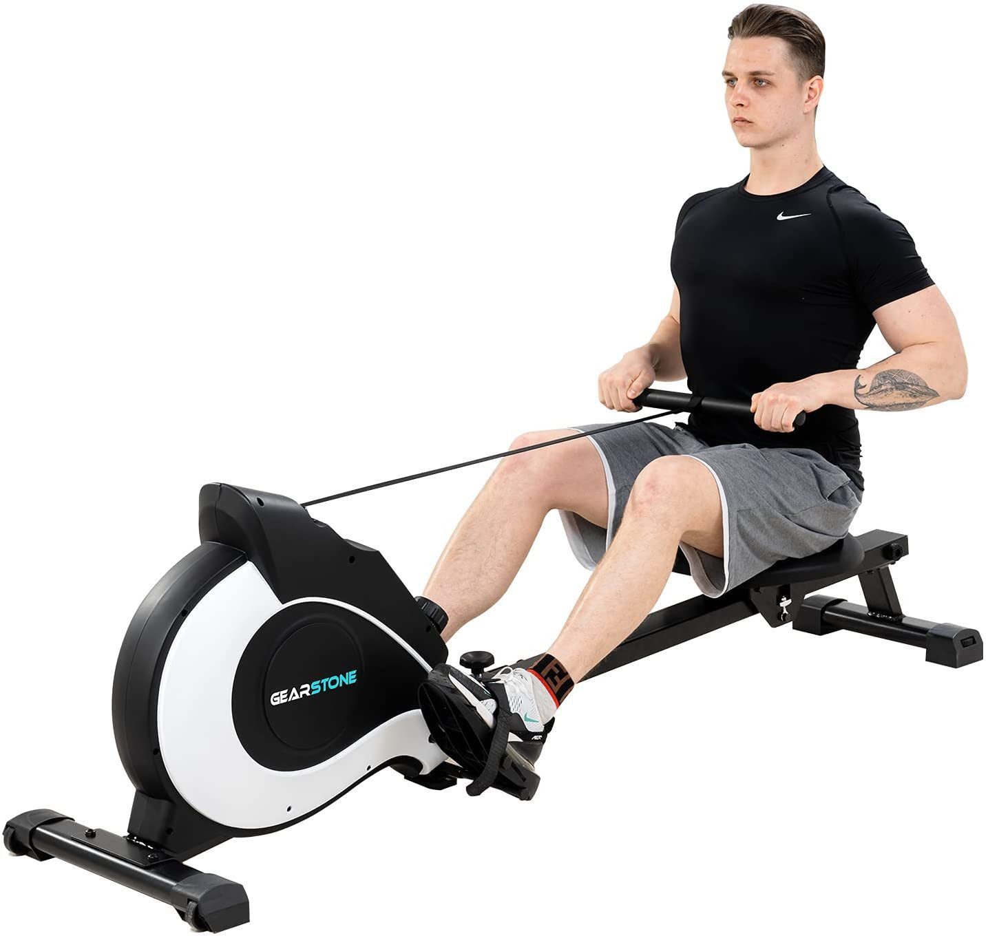 CITYSPORTS Rudergerät HC1pro/HC3 Leises Magnetisches Rudergerät für Zuhause (Mit 16 Widerstandsstufen), Mit LCD-Monitor, max 120kg,Handyhalterung, geräuscharmes Gleiten