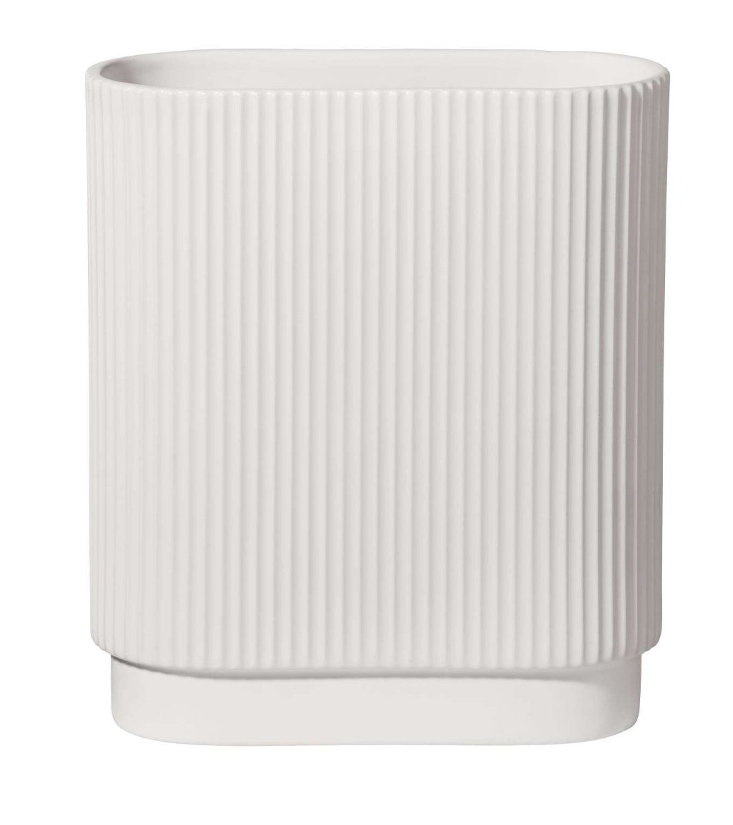 Vase Décoratif Art Déco ASA Selection - Faïence Blanche, H 40cm - Neuf Sous Emballage