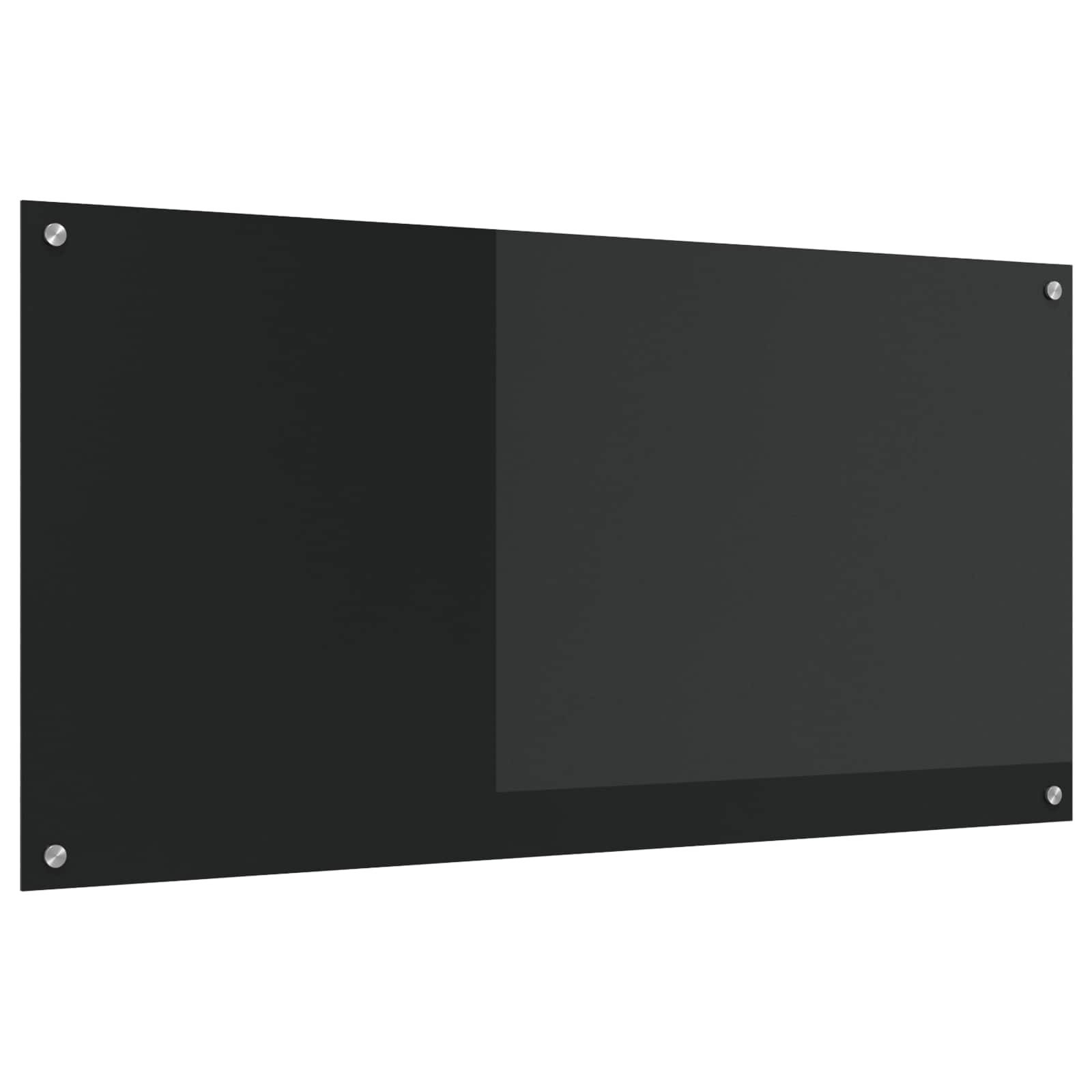 Küchenrückwand Küchenrückwand Schwarz 120 x 60 cm Gehärtetes Glas