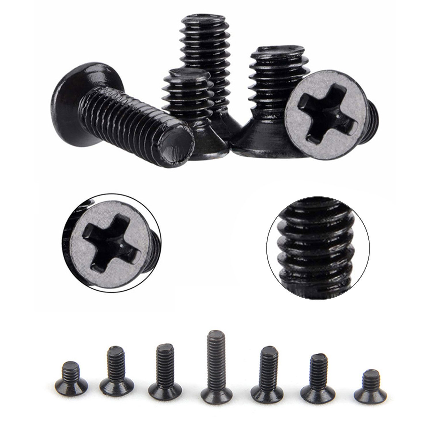 Refttenw Schrauben- und Dübel-Set 500-tlg Computer-Reparatur schrauben-Set M2 M2.5 M3