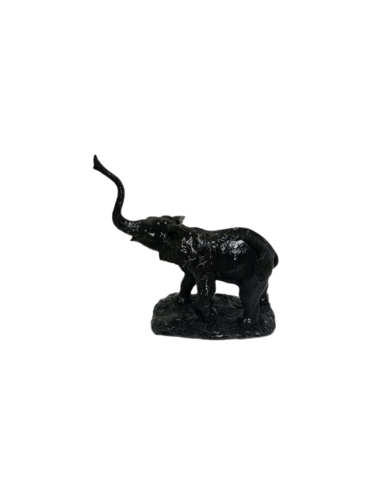 moebel17 Marmoroptik, Schwarz Polyresin Dekofigur Skulptur 2er Elefant Set Dekofigur aus