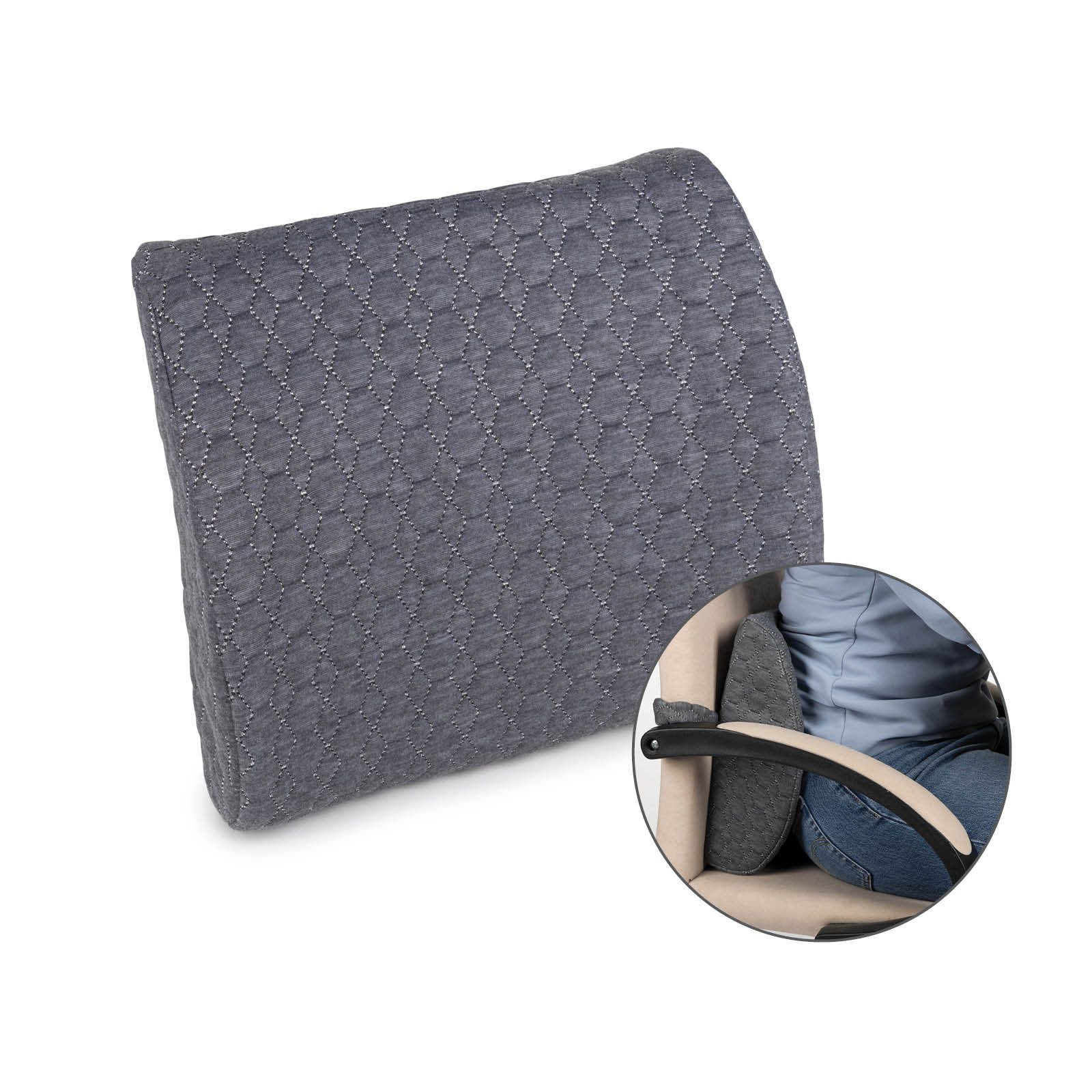 Vitapur Stuhlkissen Lendenkissen Memory Foam Rückenstütze Auto Büro