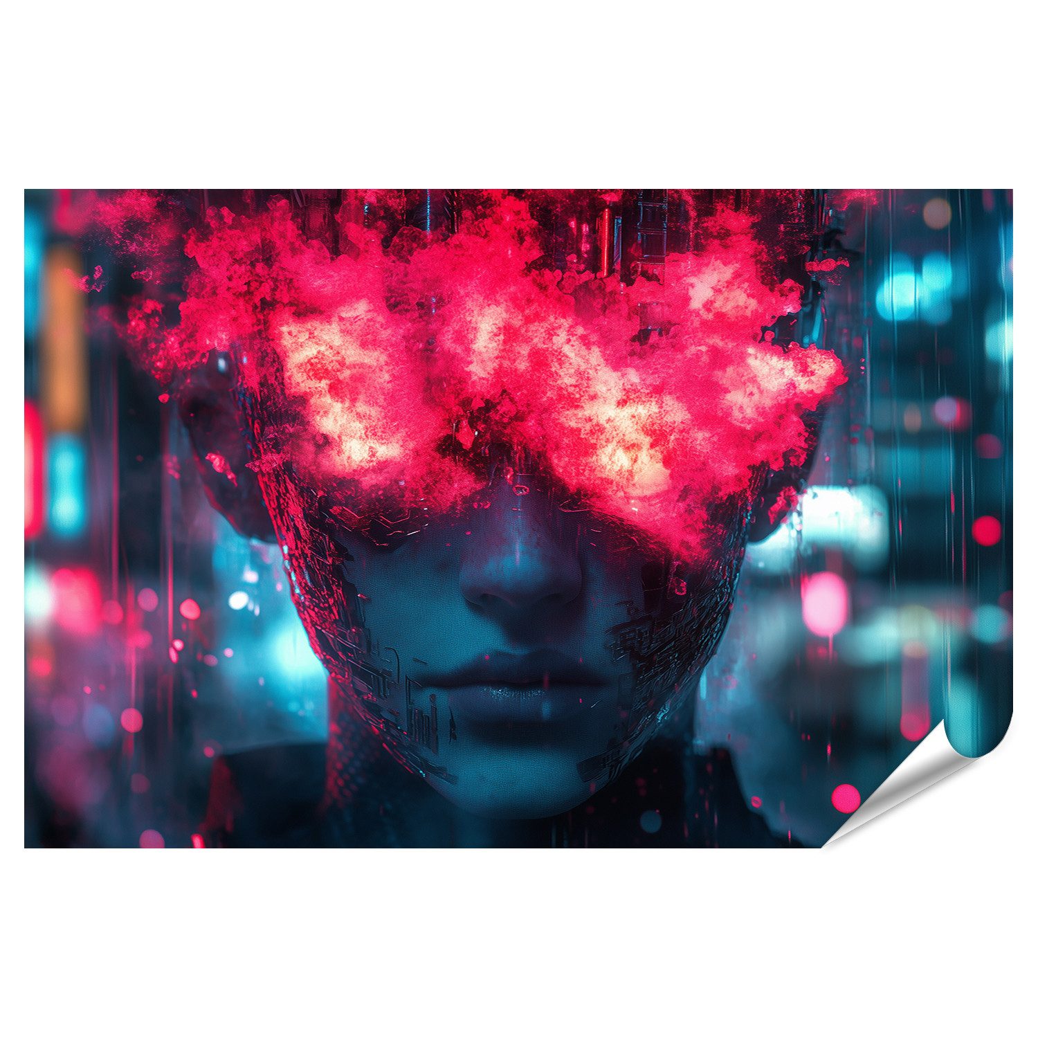 Poster Neontraum in der Stadt