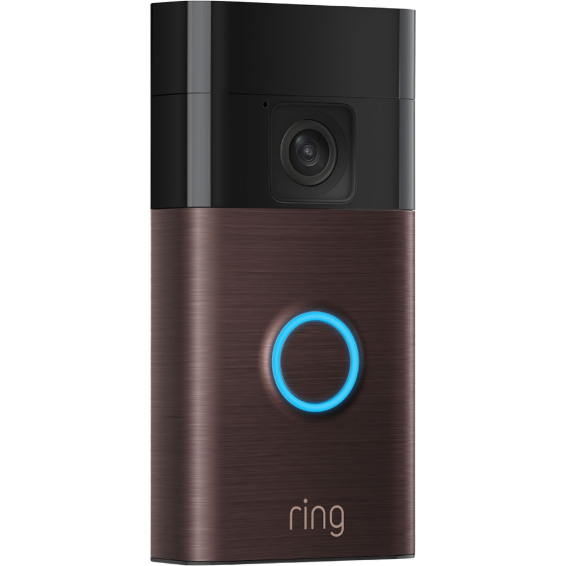 Ring IP-Überwachungskamera Battery Doorbell Akku Videotürklingel, WLAN Alexa kompatibel Bronze (HD-Video Nachtsicht Einfache Installation)