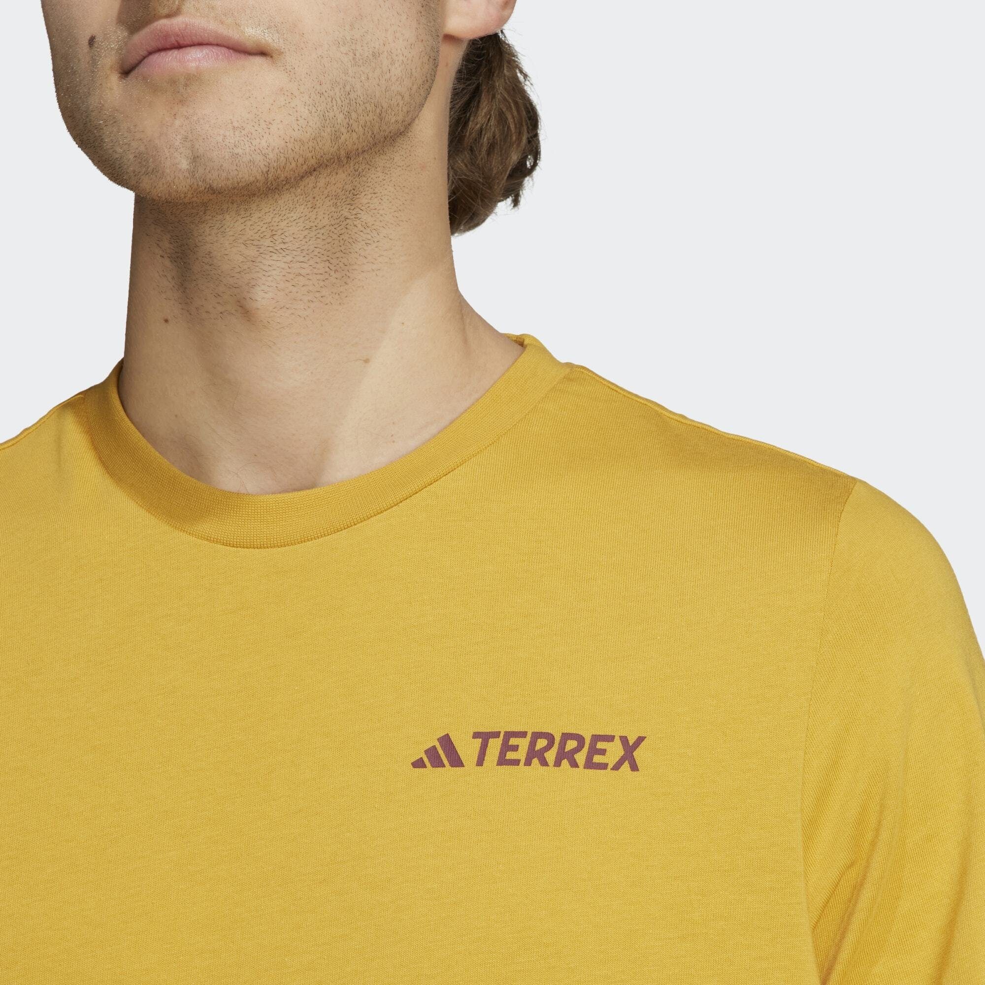 ALTITUDE GRAPHIC adidas TERREX TERREX T-SHIRT Funktionsshirt Yellow Preloved