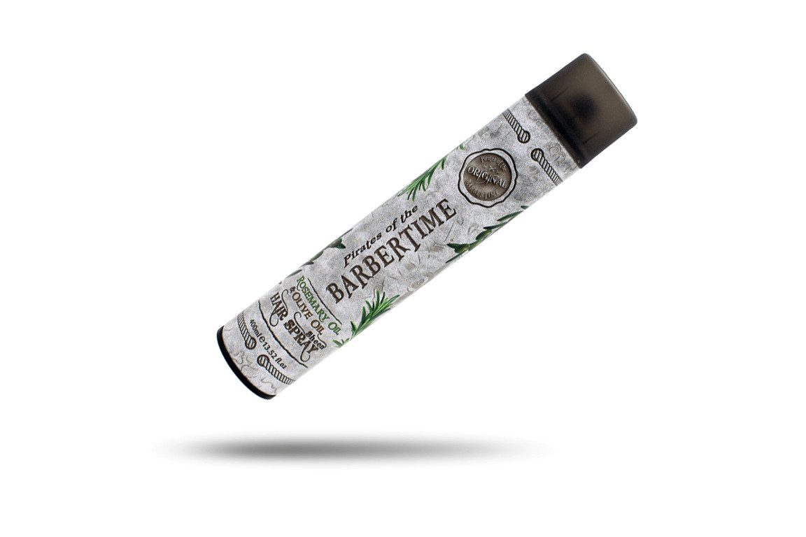 BARBERTIME Haarspray Hair Spray Haarspray 400ml Oliven & Rosemarin Öl Glanzspray