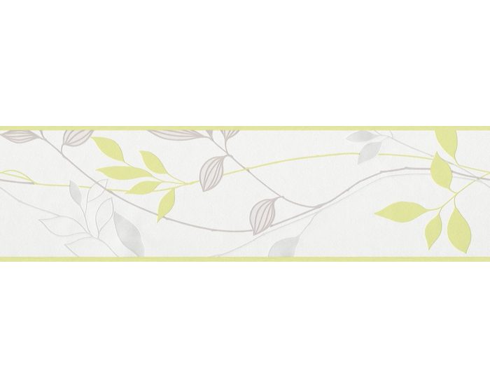 A.S. Création Bordüre Only Borders 11 strukturiert botanisch matt natürlich Moderne Tapete Bordüre Grafik Blumen grün