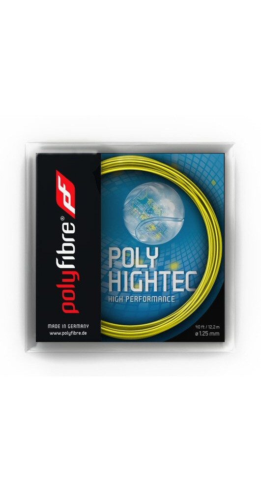 Tennissaite Poly Hightec (Haltbarkeit) gelb 12m Set