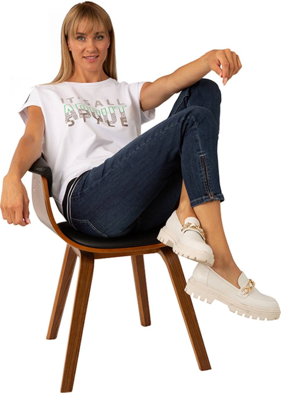 Estefania for woman T-Shirt mit eleganten günstig online kaufen
