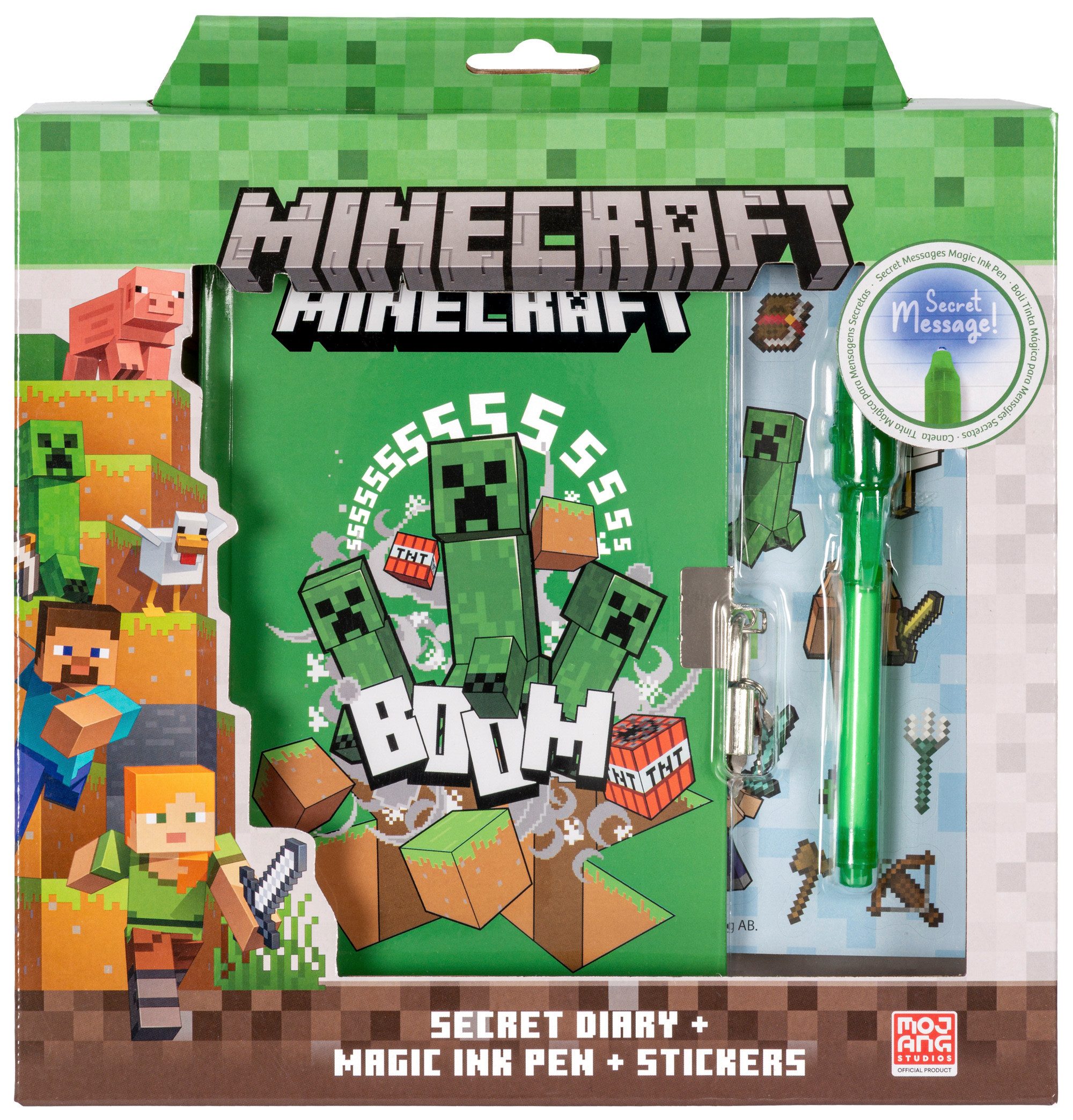 Minecraft Tagebuch Minecraft - Tagebuch + Stift (NEU & OVP), mit Stift