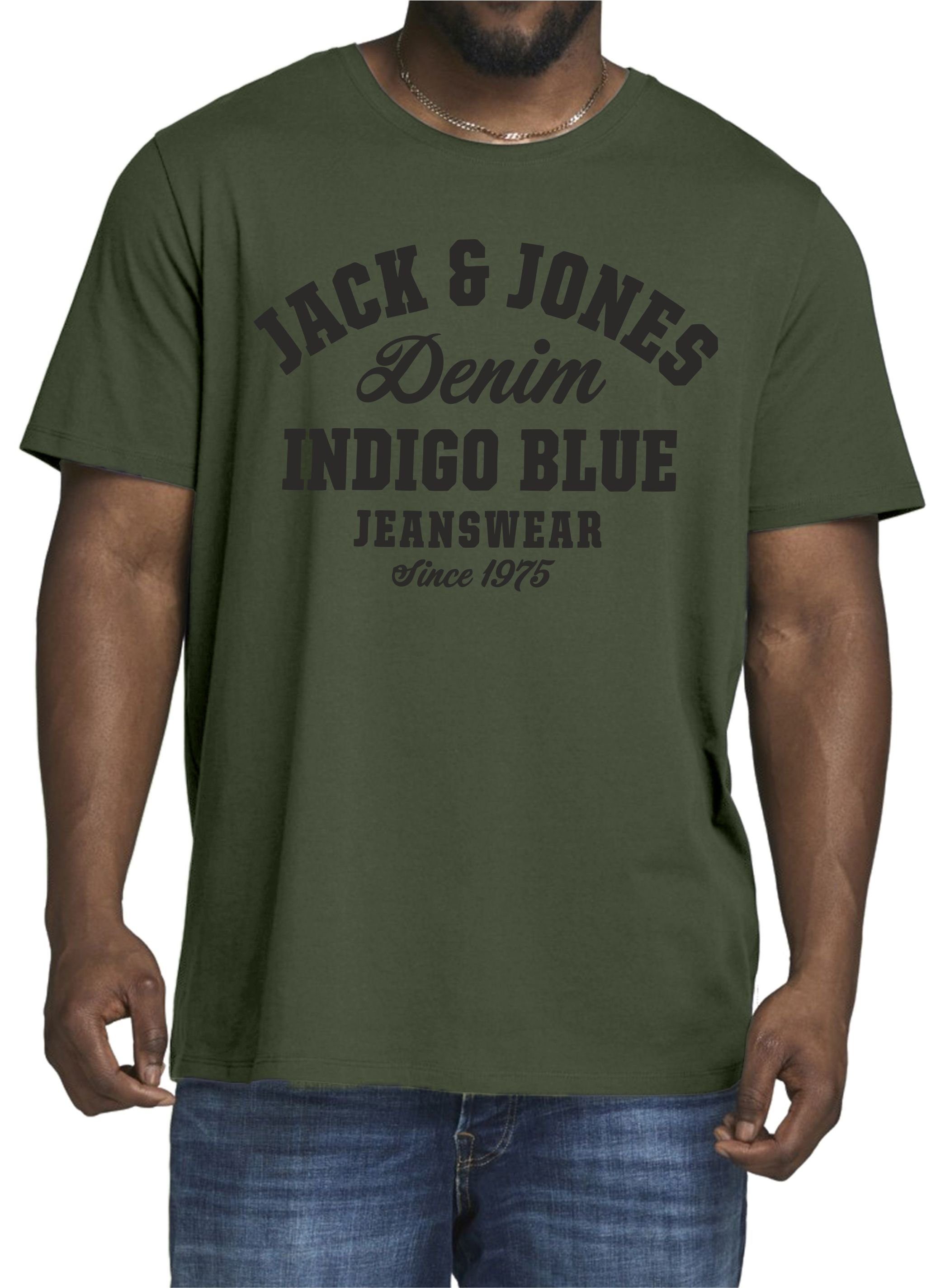 Jack & Jones Plus Print-Shirt Big Size Übergrößen T-Shirt OPT 8