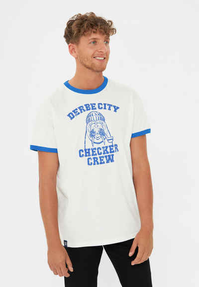 Derbe T-Shirt Derbe City Еко-товар, Organic Cotton, auffälliger Print, abgesetze Farbdetails