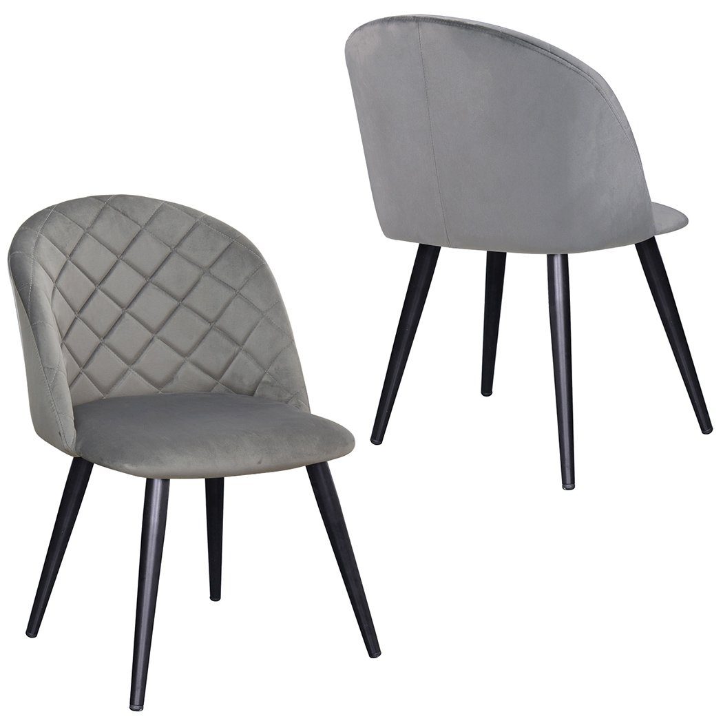 Duhome Esszimmerstuhl (8052B), 2er Set Esszimmerstuhl aus Stoff Samt Stuhl günstig online kaufen