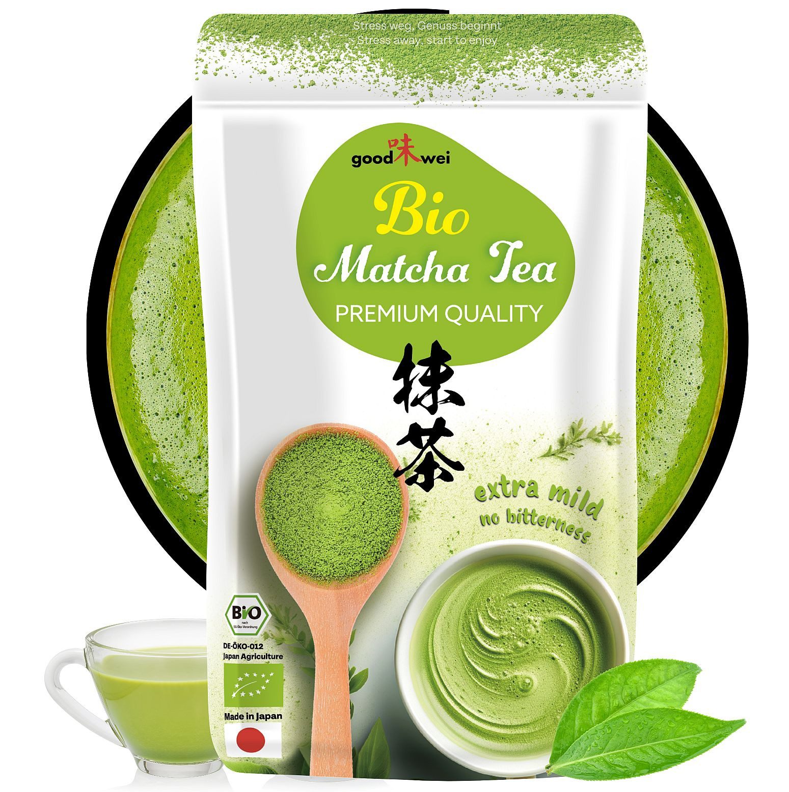 Goodwei Tee Japanischer Bio Matcha Tee Premium aus Kagoshima, 100g, 1 x 100 g