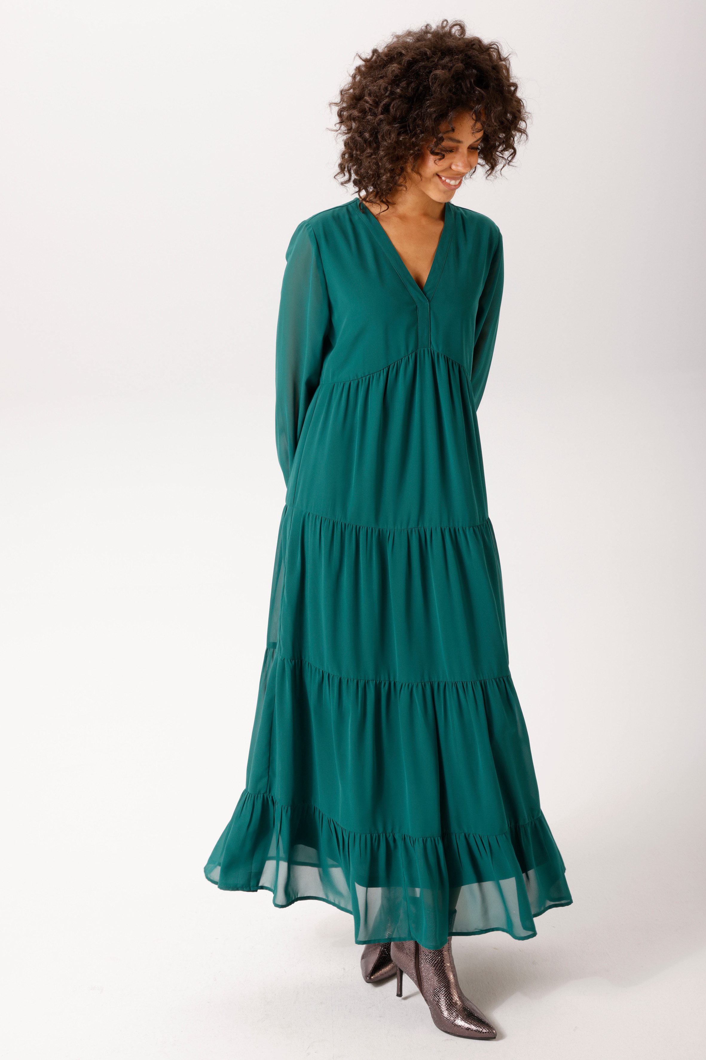 Aniston CASUAL Maxikleid in trendiger Farbpalette - NEUE KOLLEKTION