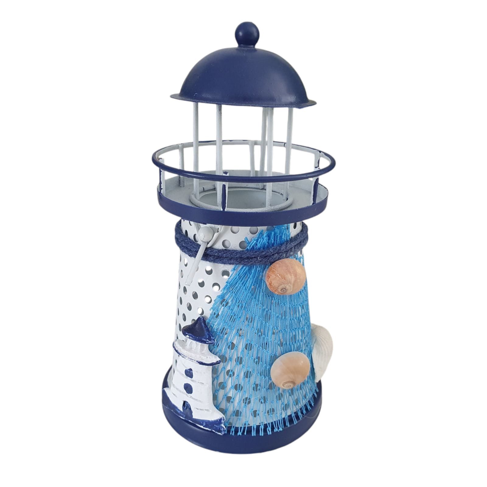 Aspinaworld Teelichthalter Maritime Deko Leuchtturm Teelichthalter aus Meta günstig online kaufen