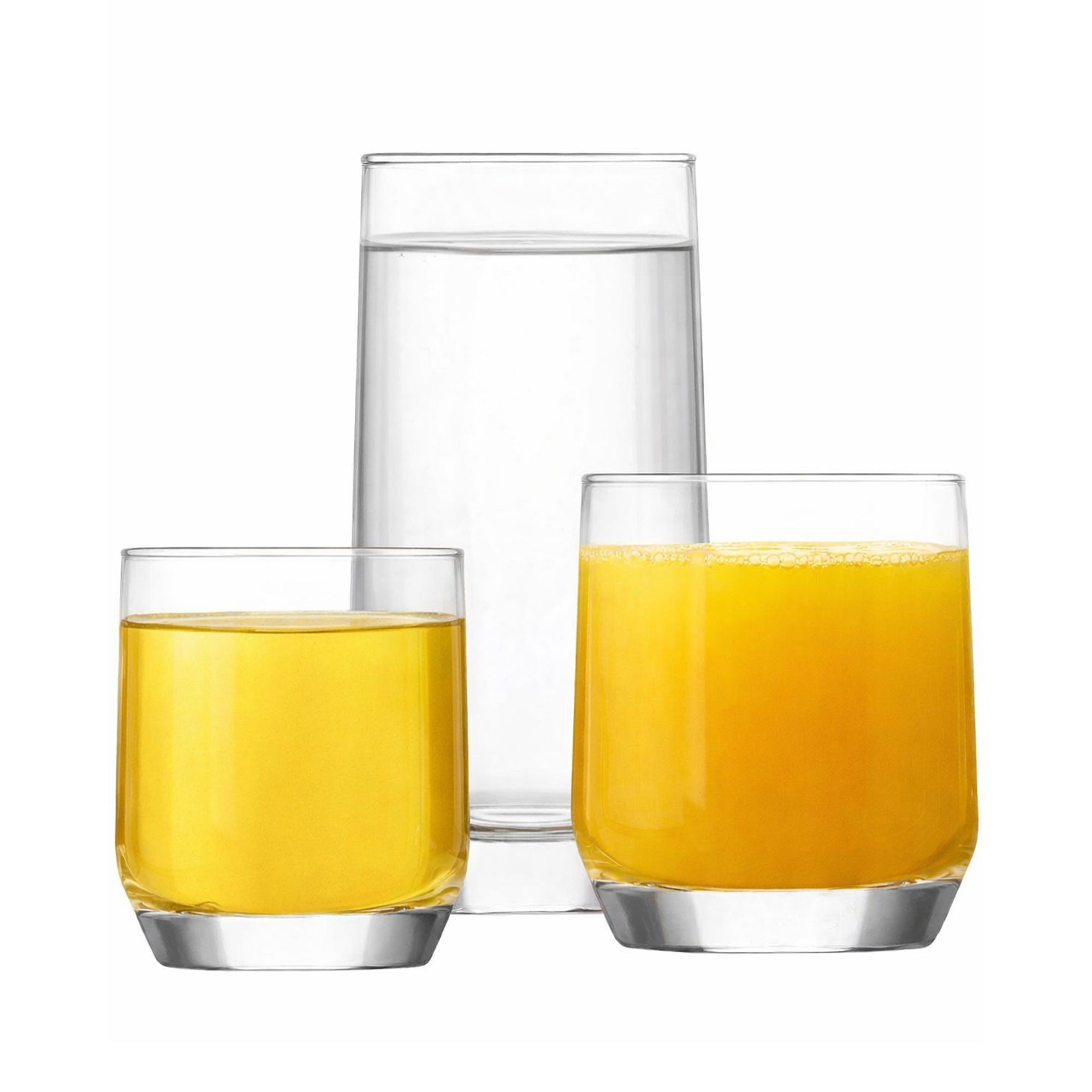 LAV Gläser-Set Diamond, 18-tlg., Glas, Elegantes, facettiertes Design für stilvolle Akzente.