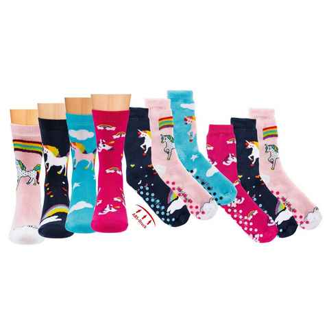 Socks 4 Fun ABS-Socken Socks 4 Fun ABS Kindersocken Einhorn (3-Paar, 3 Paar)