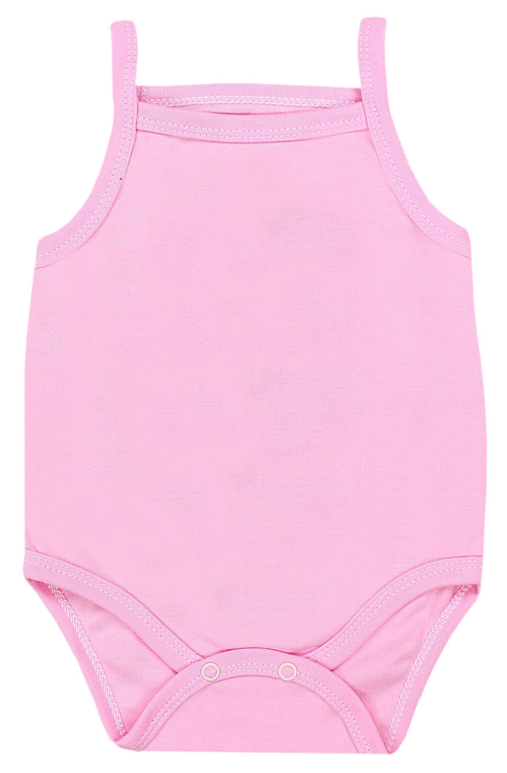 / Babybody Body Grau Igelchen Body Mädchen Rosa Blumen Ärmellos TupTam / Sommer 5er Spaghettiträger Baby / Pack