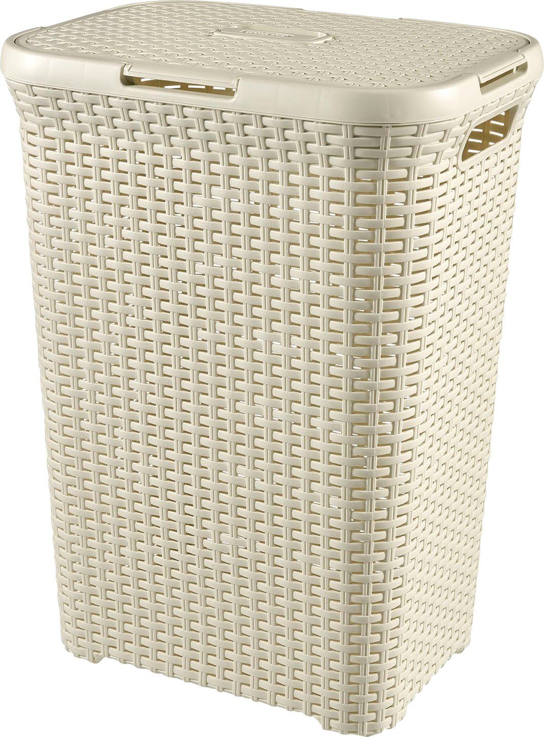 Curver Wäschekorb Style (Set, 2 St), und Wäschewanne creme