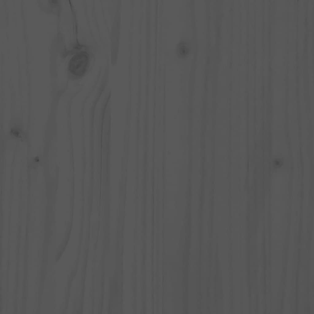 vidaXL Couchtisch Couchtisch Grau Grau (1-St) Massivholz | cm Kiefer 80x55x40,5 Grau