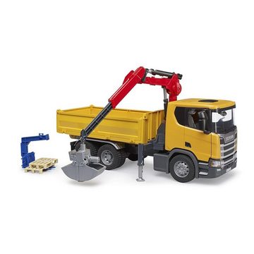 Bruder® Spielzeug-LKW 03551 Scania Super 560R Baustellen-LKW, mit Kran und 2 Paletten, für Kinder ab 4 Jahren