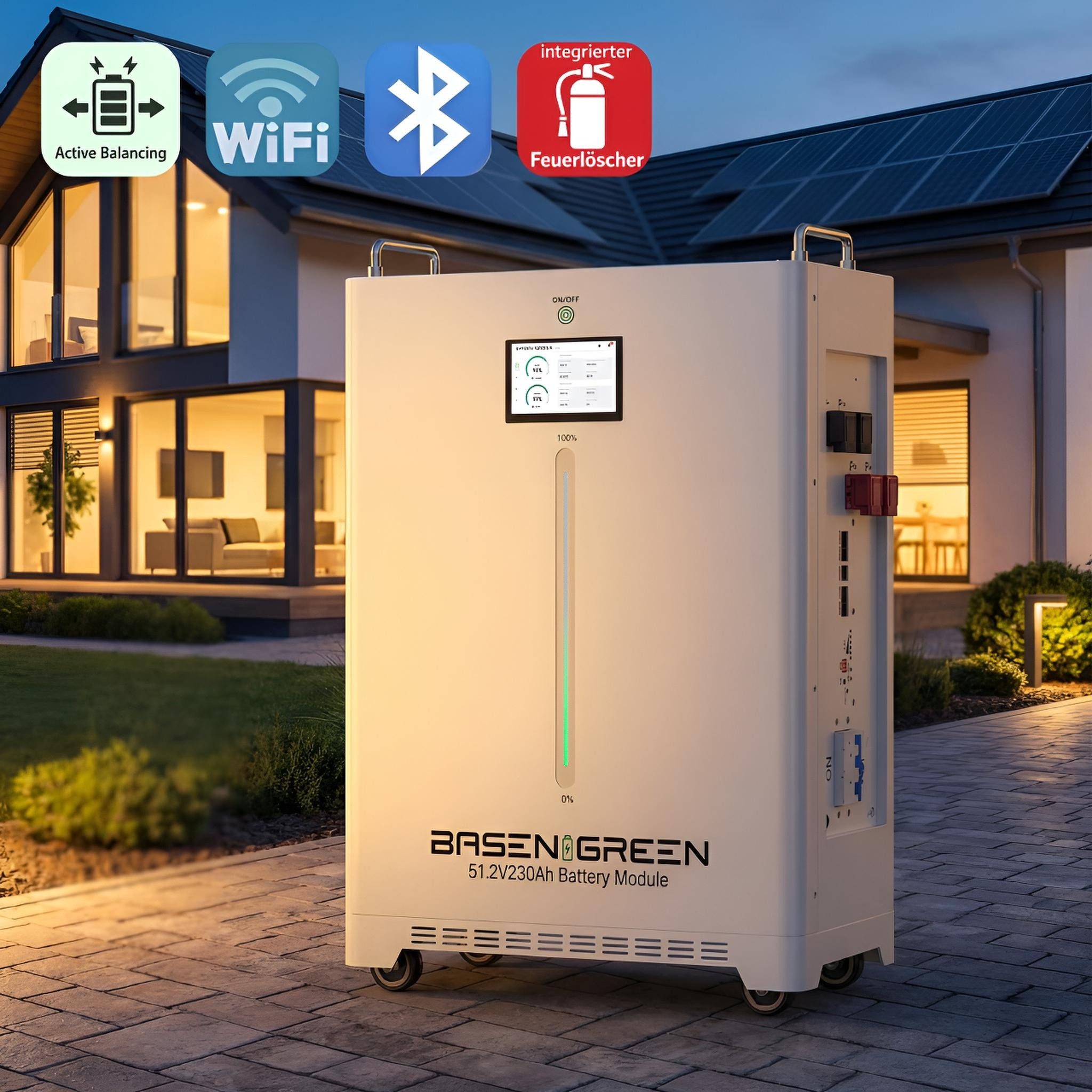 TZIpower 230AH 11,77kWh 48V/51.2V PV Solar Speicher LiFePO4 Akku Stromspeicher Solarakkus (48 V)