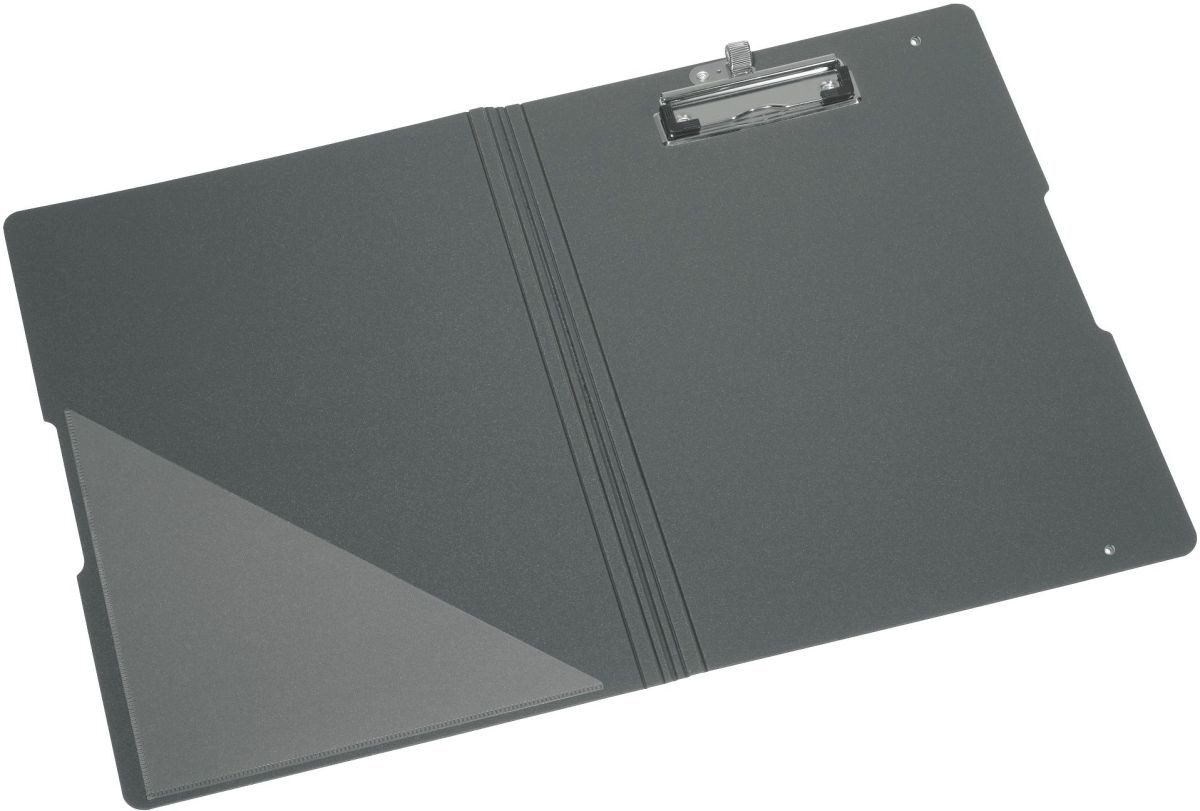 Herlitz Schreibmappe Klemmbrettmappe PF Polyfoam A4 schwarz to go