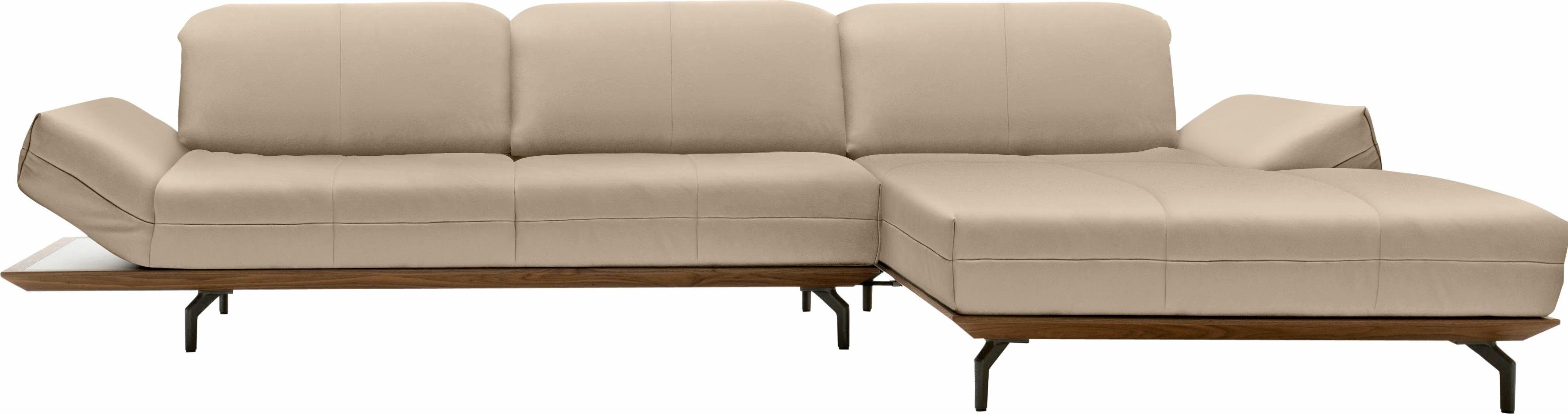 hülsta sofa Ecksofa hs.420, in Nußbaum, Natur cm in Breite 2 Eiche oder Holzrahmen Qualitäten, 293