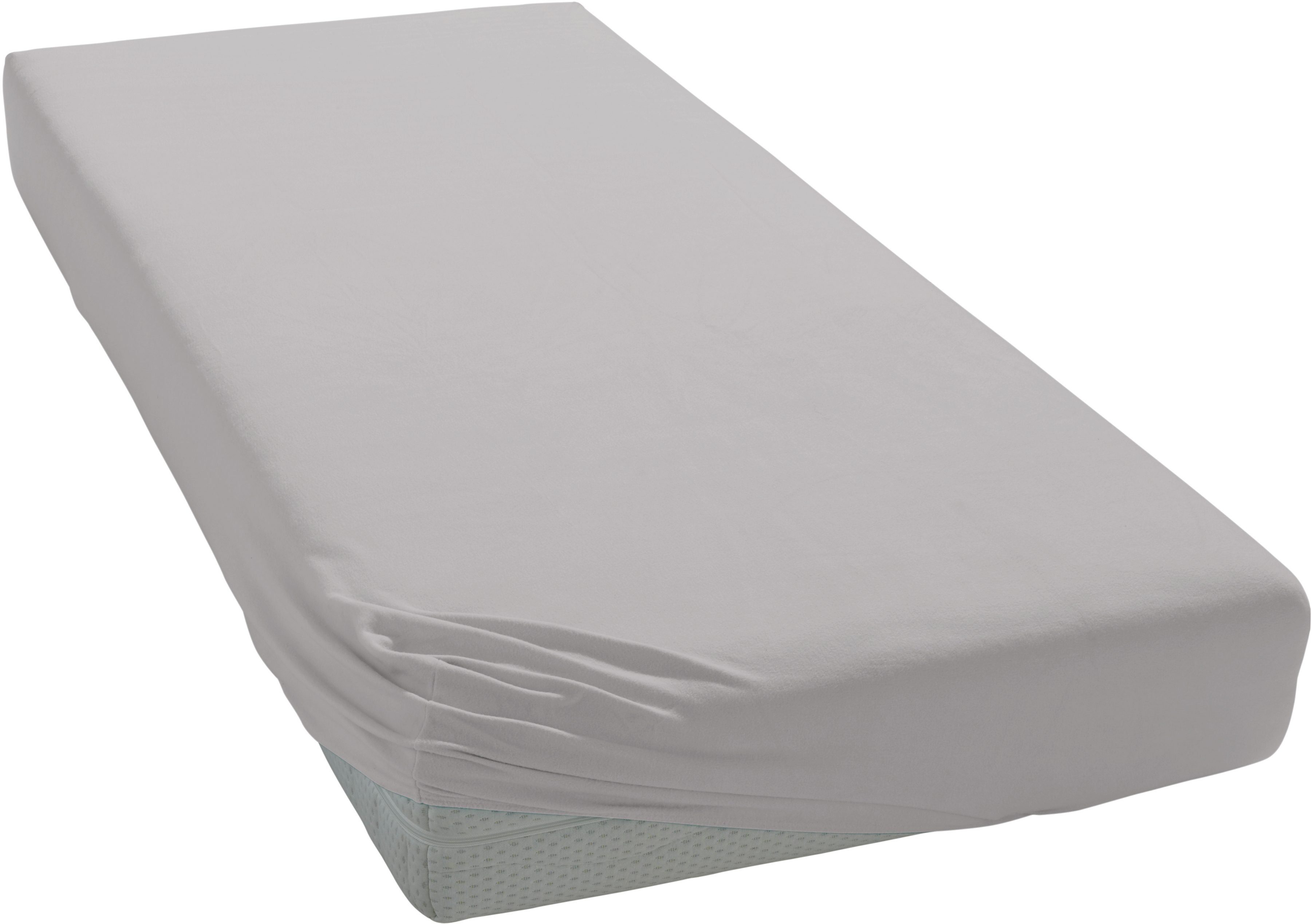 Janine Janine Spannbetttuch Mako-Feinjersey 5007 platin (28) Größe:  150x20 günstig online kaufen