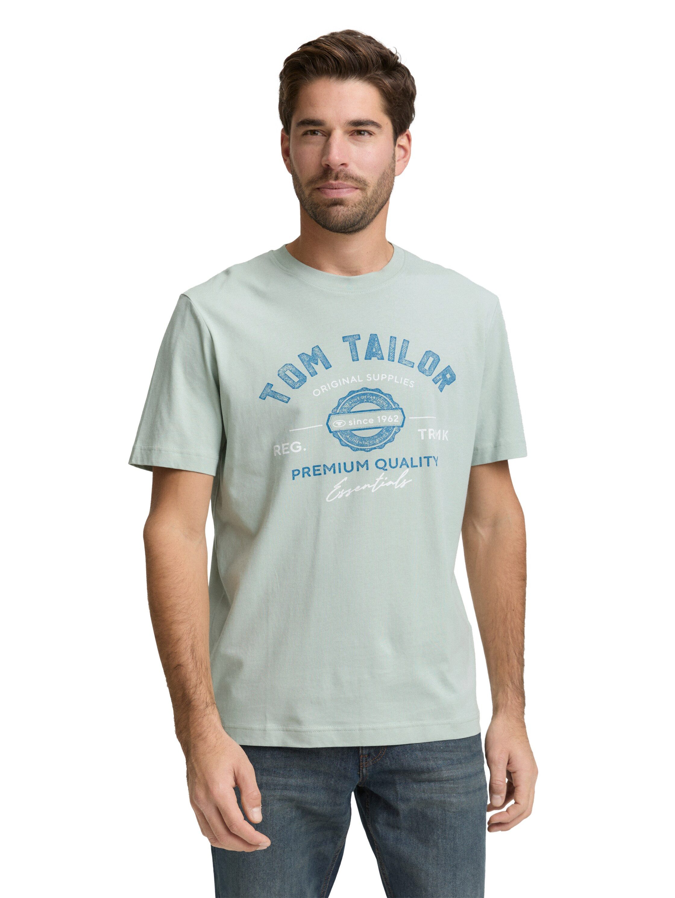TOM TAILOR T-Shirt mit großem Logofrontprint günstig online kaufen