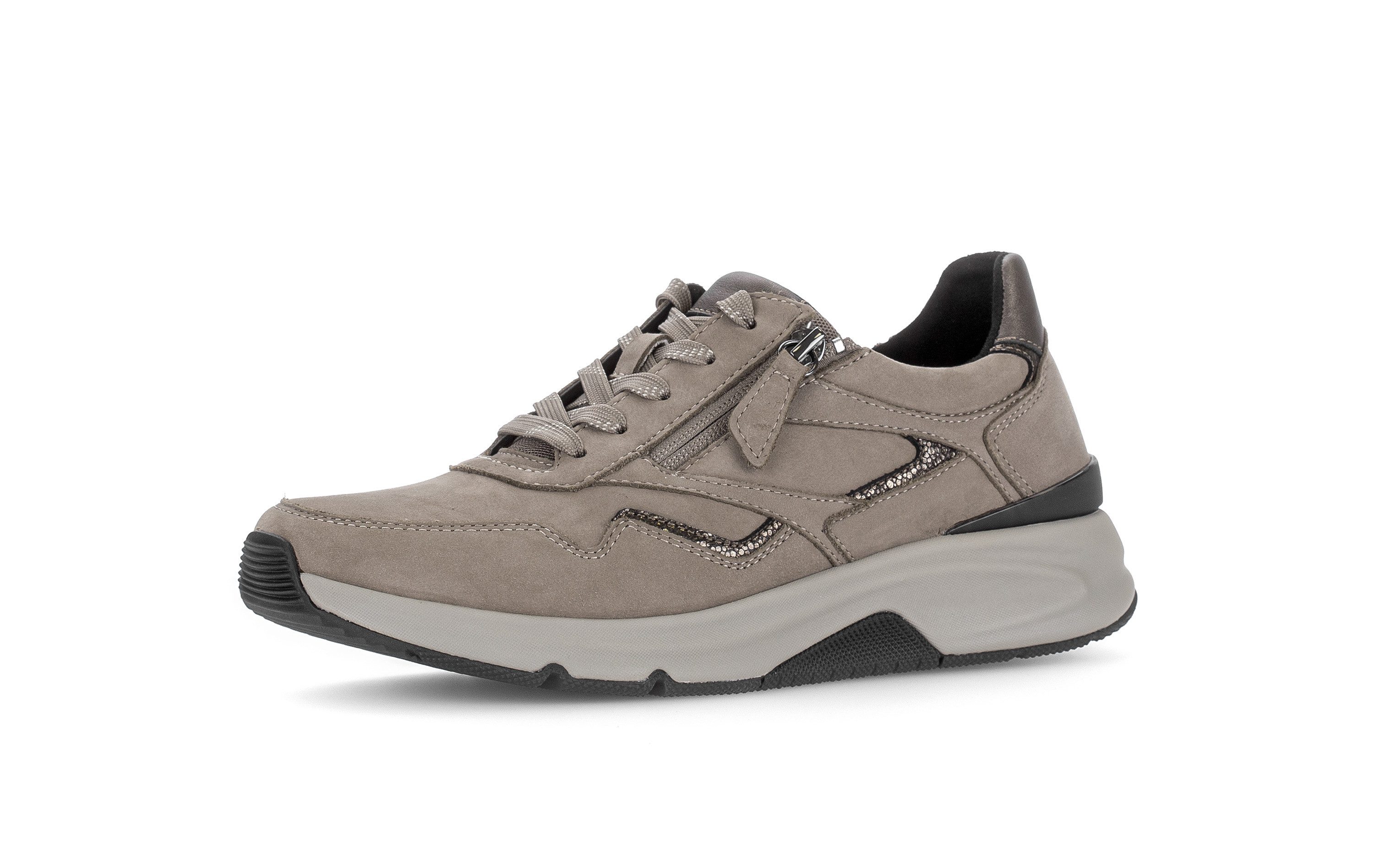 Gabor Keilsneaker Schnürschuh, Halbschuh, Freizeitschuh mit Außenreißverschluss