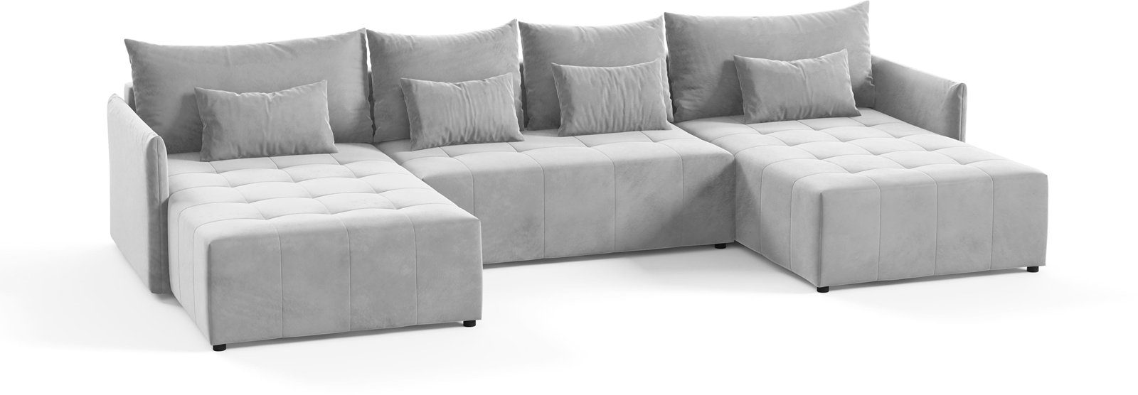 Beautysofa Ecksofa »Ecksofa Schlaffsofa Ben U mit Schlaffunktion und  Bettkasten Velour Wohnzimmer« online kaufen | OTTO