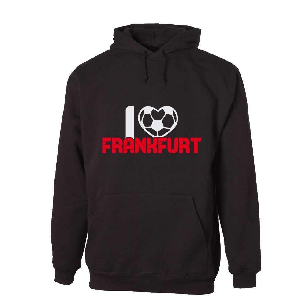 G-graphics I love Frankfurt (rot) Unisex Pullover mit einem Motiv für den echten Fan