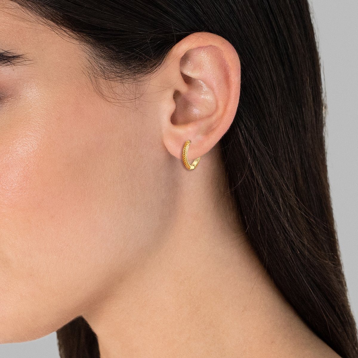 Glanzstücke München Paar Creolen gelbgold, aus Sterling Silber günstig online kaufen