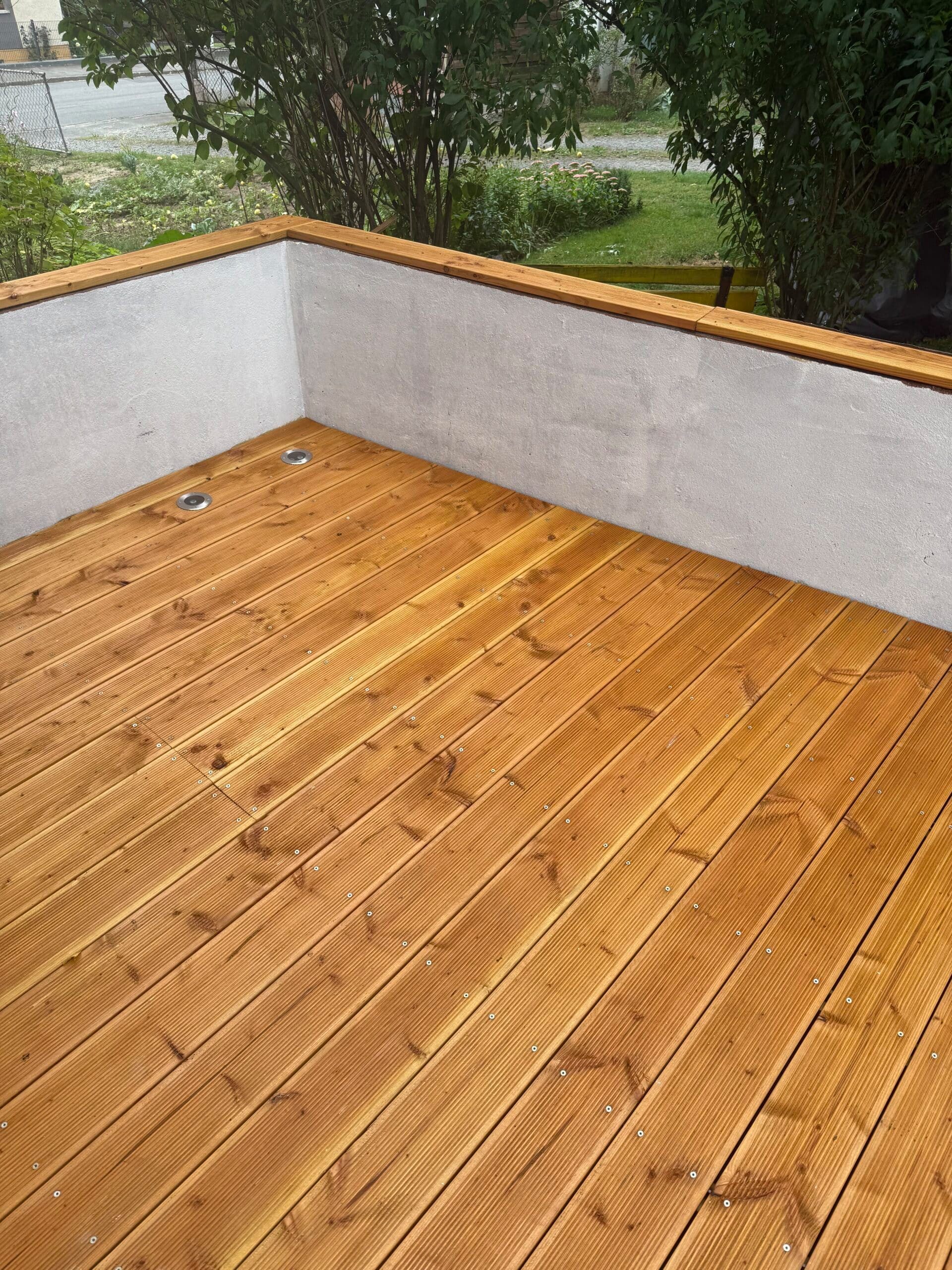 Woodtex Terrassendielen WOODTEX Holz Terrassendiele Nadelholz Hellbraun Outdoor, BxL: je 13.8x300 cm, 24 mm Stärke