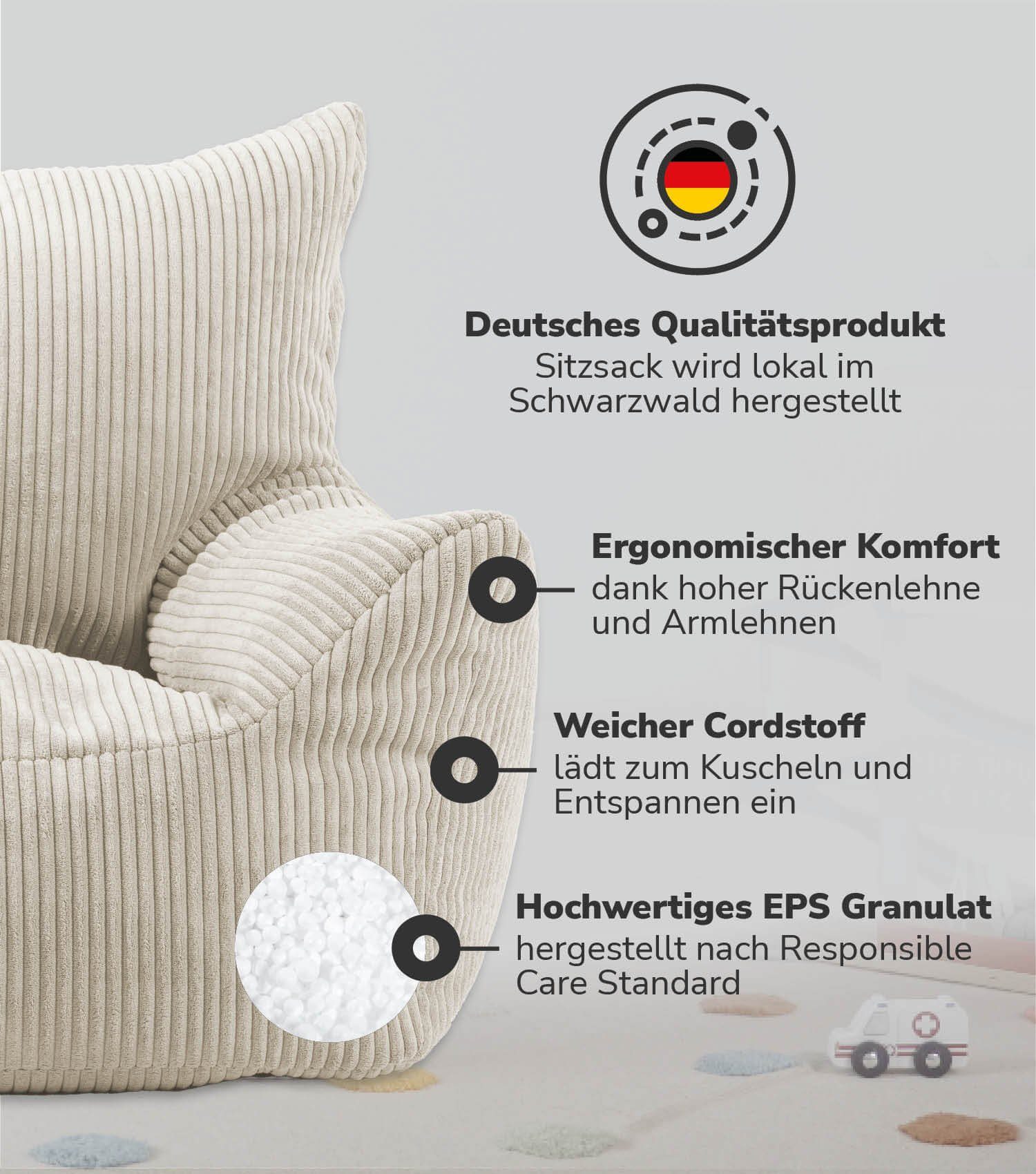 mokebo Kindersessel Der Pausenheld (Beige), Kinder günstig online kaufen