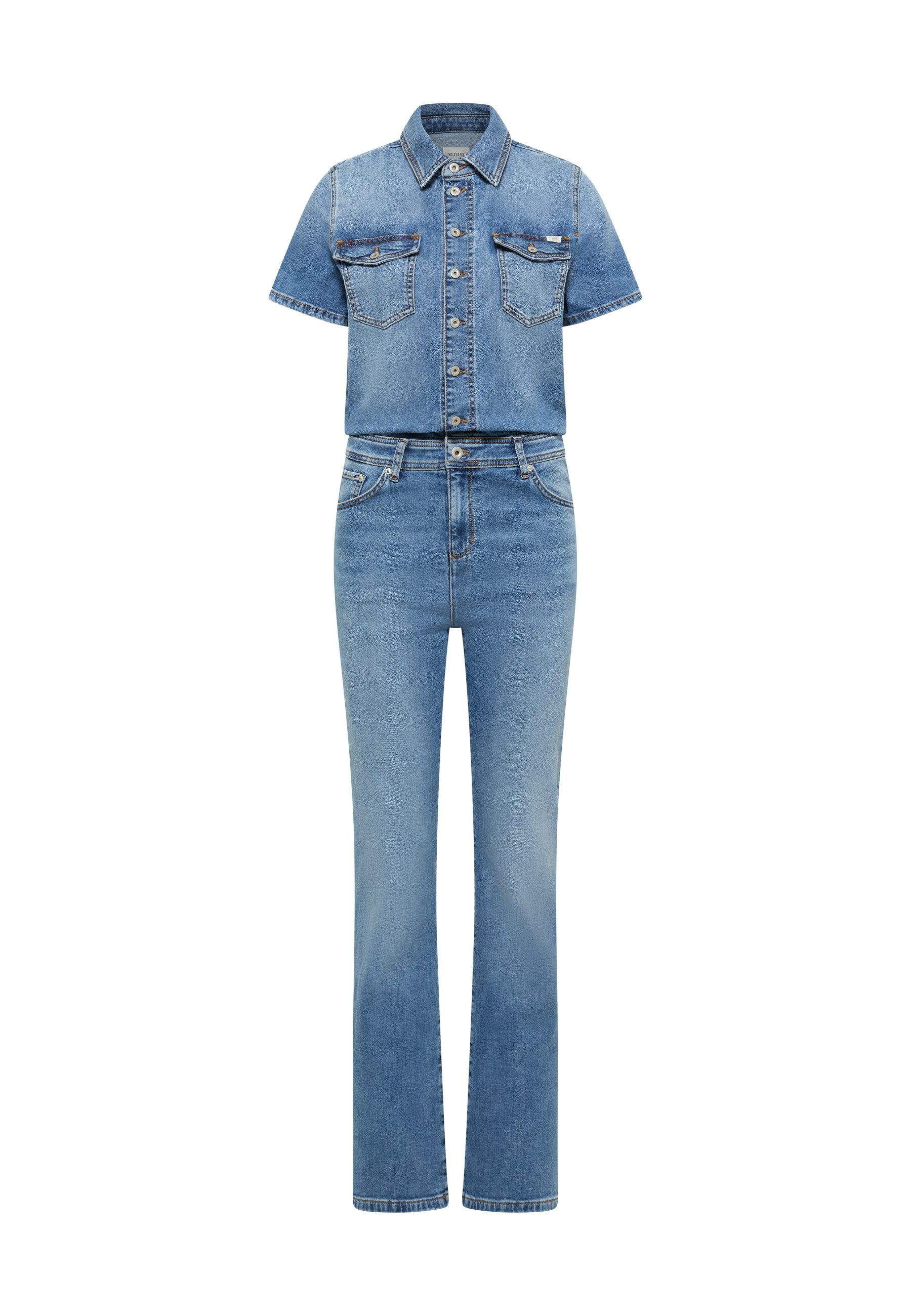 MUSTANG Overall Damen Style Kimmy Flared Jumpsuit – Bild 2 von 5