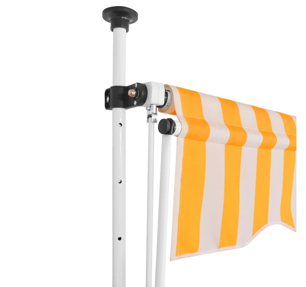 Thumbnail - DOTMALL Markise Einziehbare Markise Handbetrieben 200 cm Orange/Weiß Gestreift