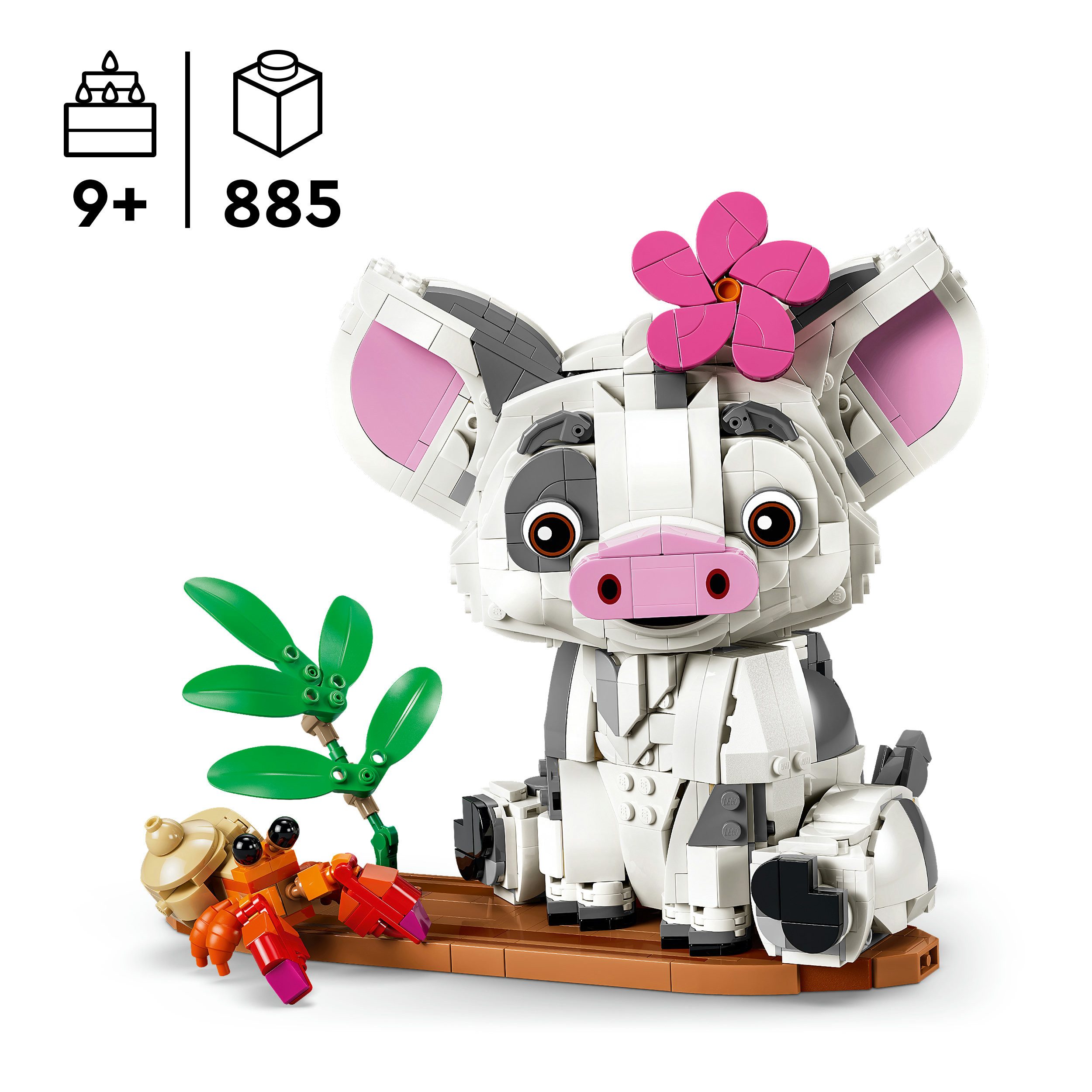 LEGO® Pua (43292), LEGO Disney Princess Konstruktionsspielsteine, (885 St), Made in Europe
