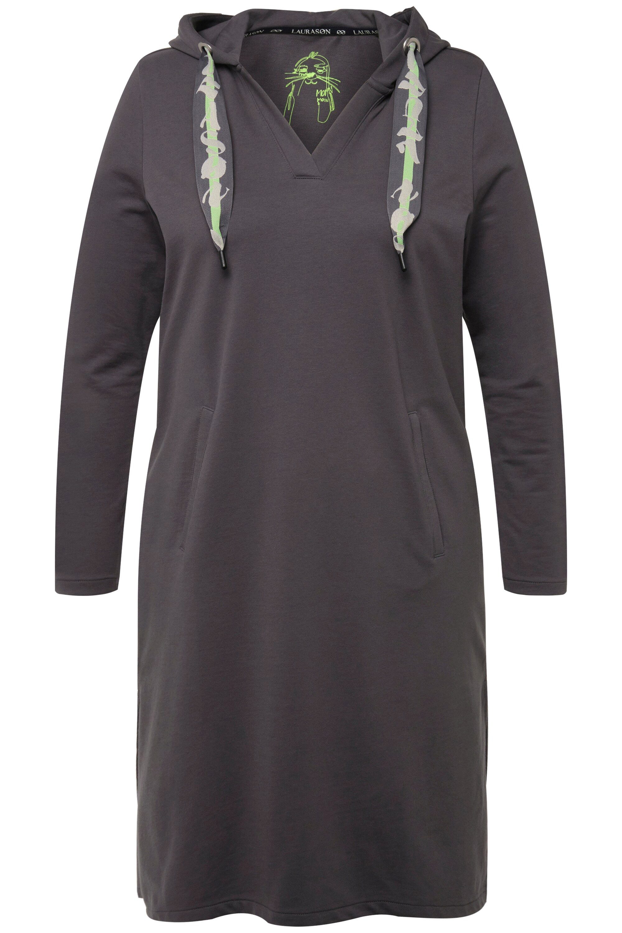 Laurasøn Midikleid Sweatkleid Kapuze OEKO-TEX günstig online kaufen