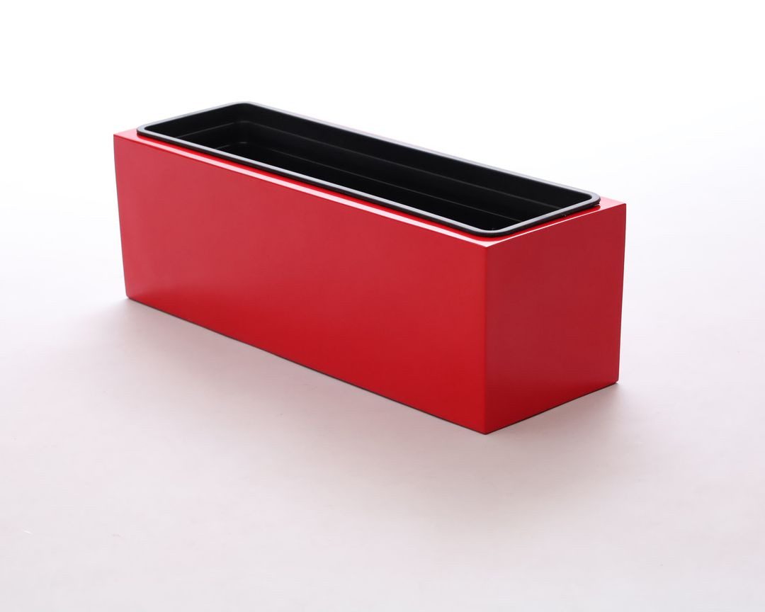 Elegant Einrichten Плантатор Fiberglas rechteckig 61x21x20cm hochglanz rot (1 St)