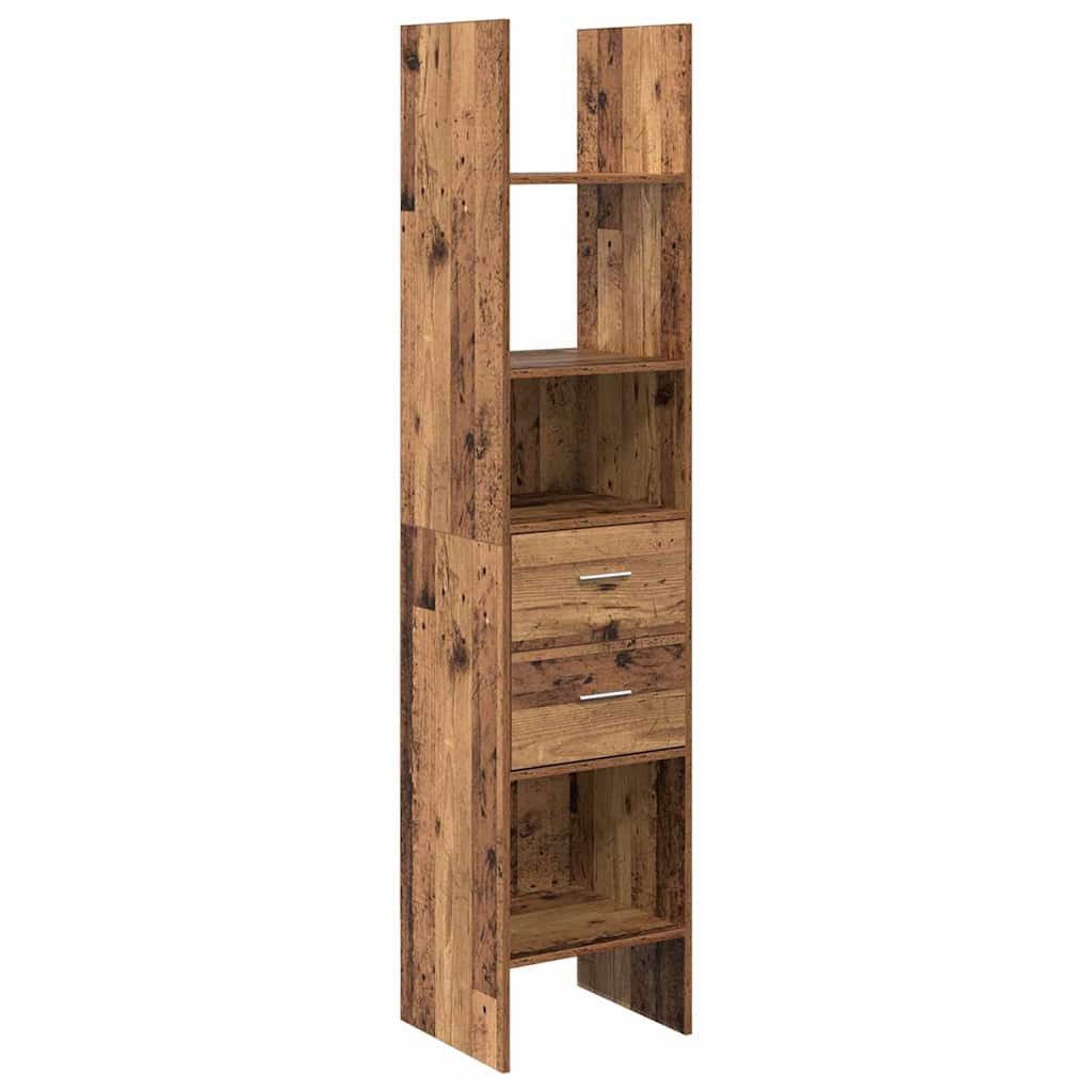 vidaXL Bücherregal Bücherregal Altholz 40 x 35 x 180 cm Holzwerkstoff