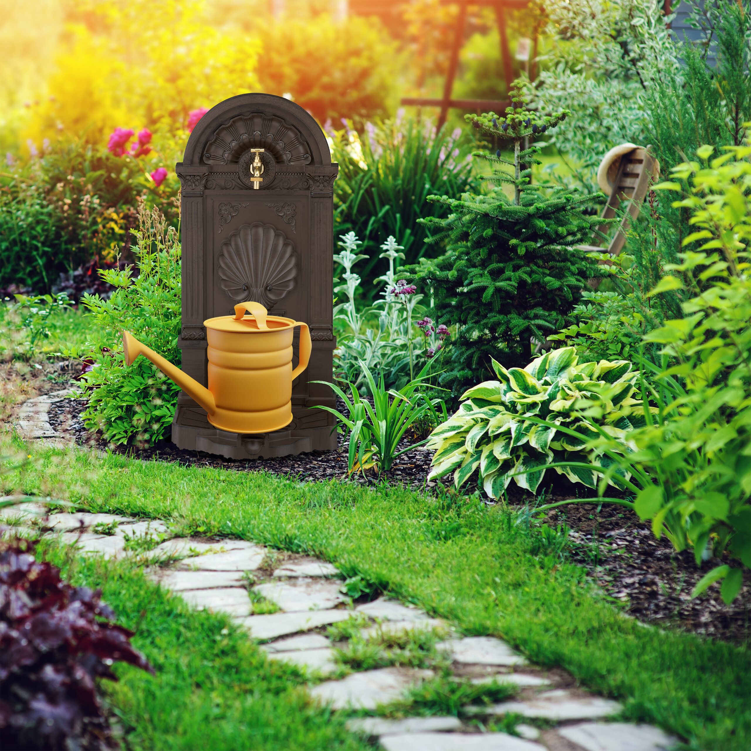relaxdays Gartenbrunnen Standbrunnen Antik günstig online kaufen