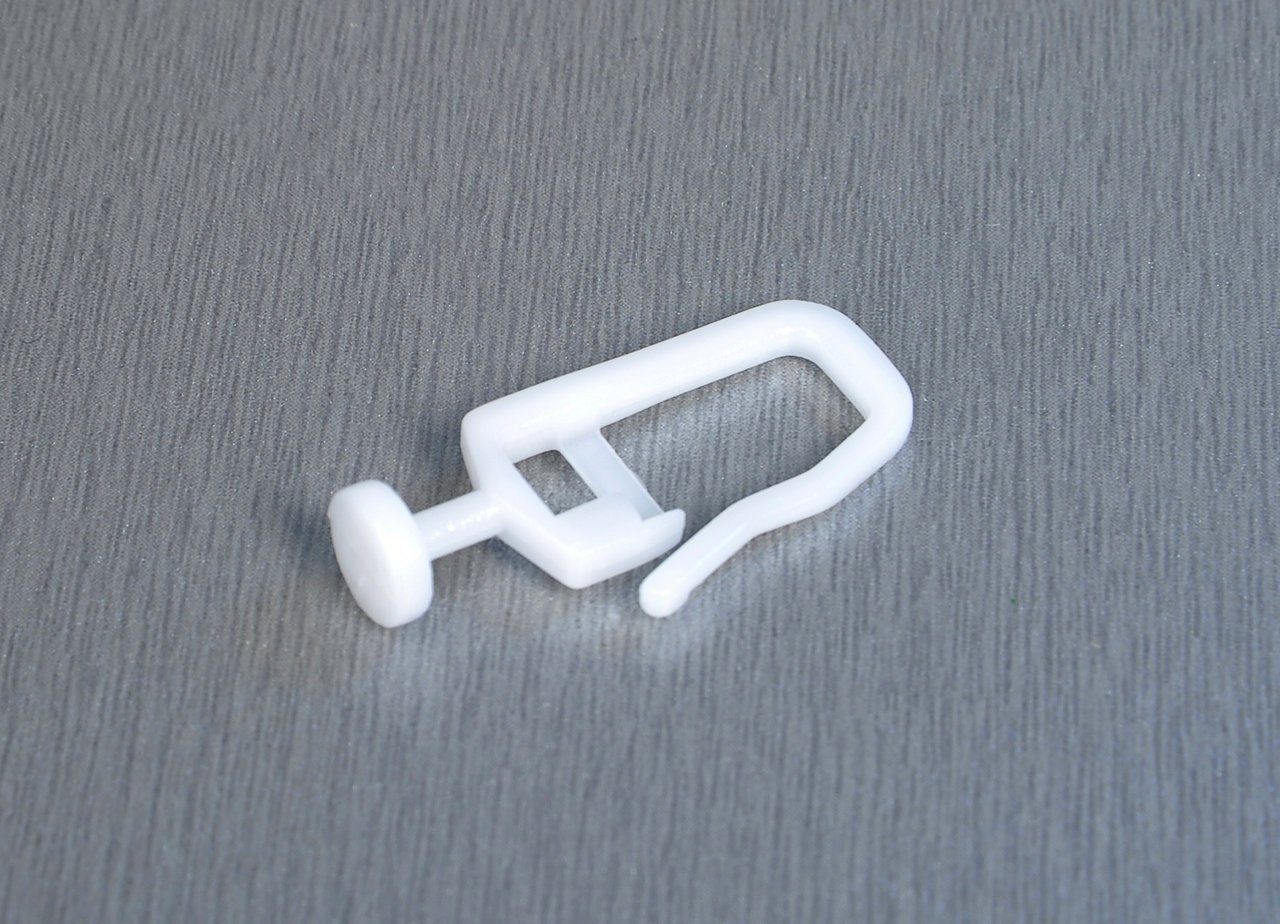 Clever-Kauf-24 Gardinengleiter Flachkopf-Gleiter, rund (Durchmesser Kopf 7m günstig online kaufen