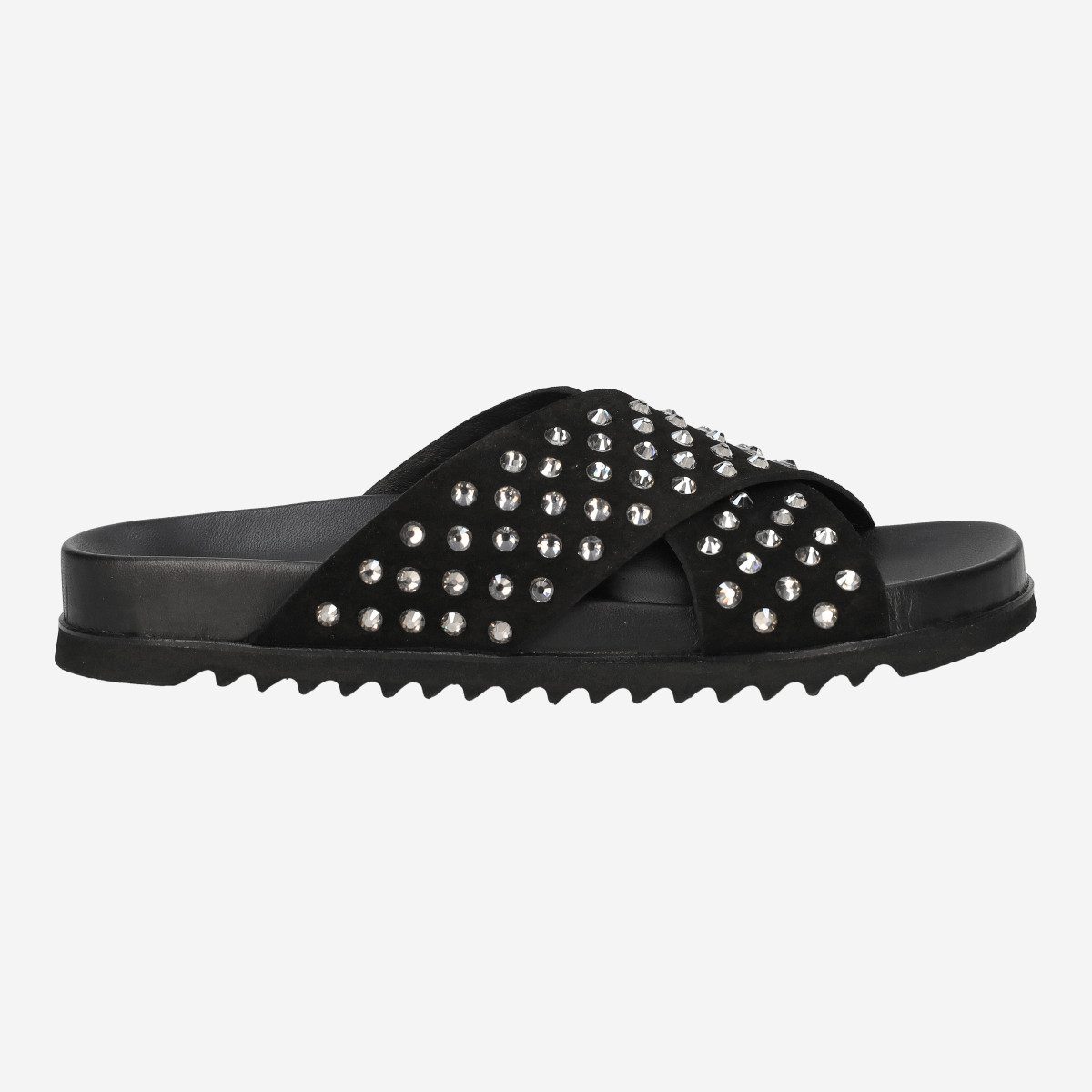 Homers 21648 BIO, Sandaletten in Schwarz für Damen Sandalette